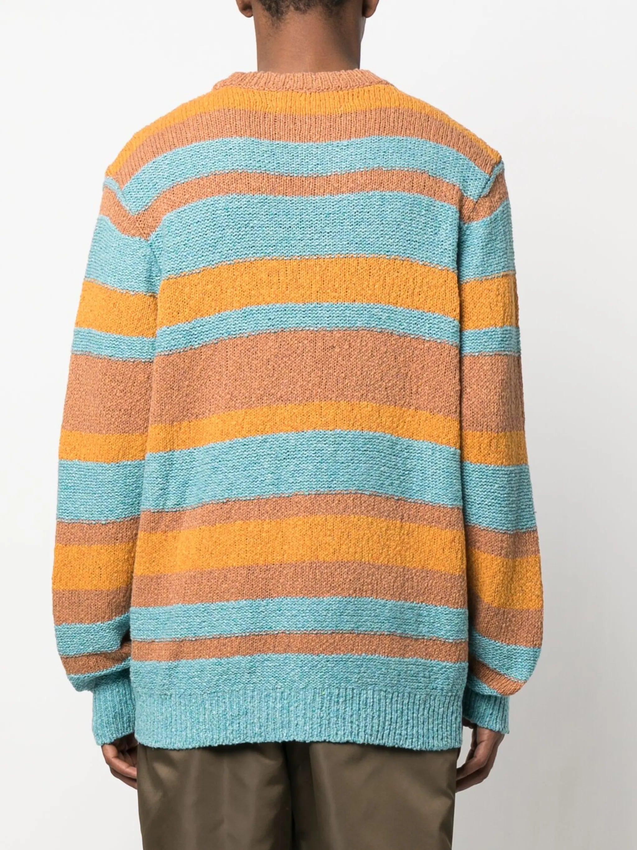 stripe-pattern jumper