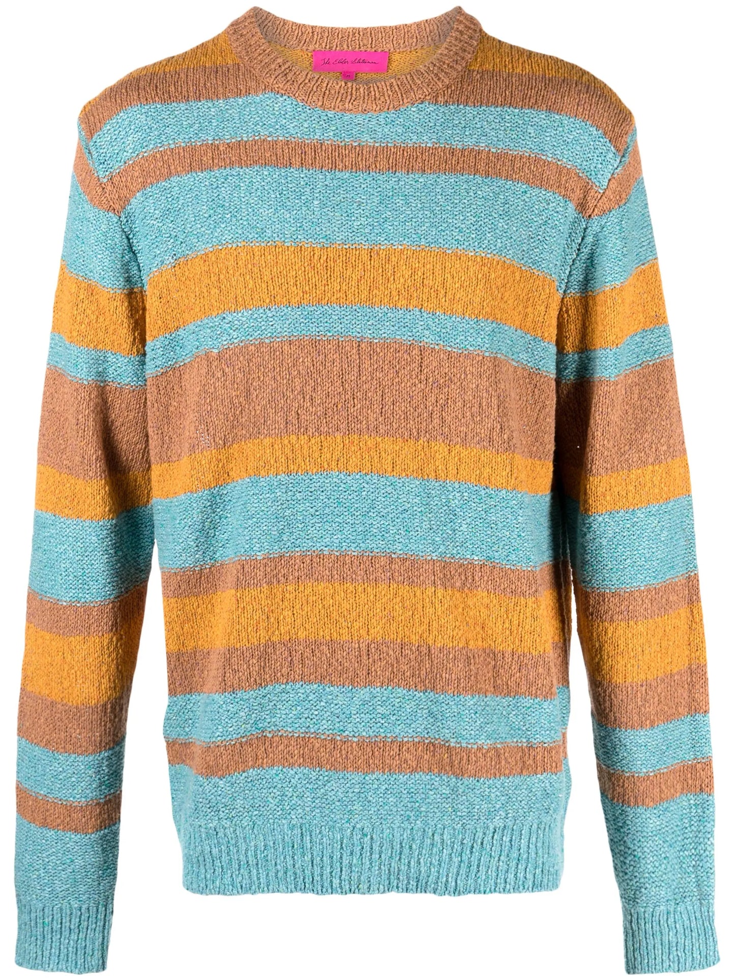 stripe-pattern jumper