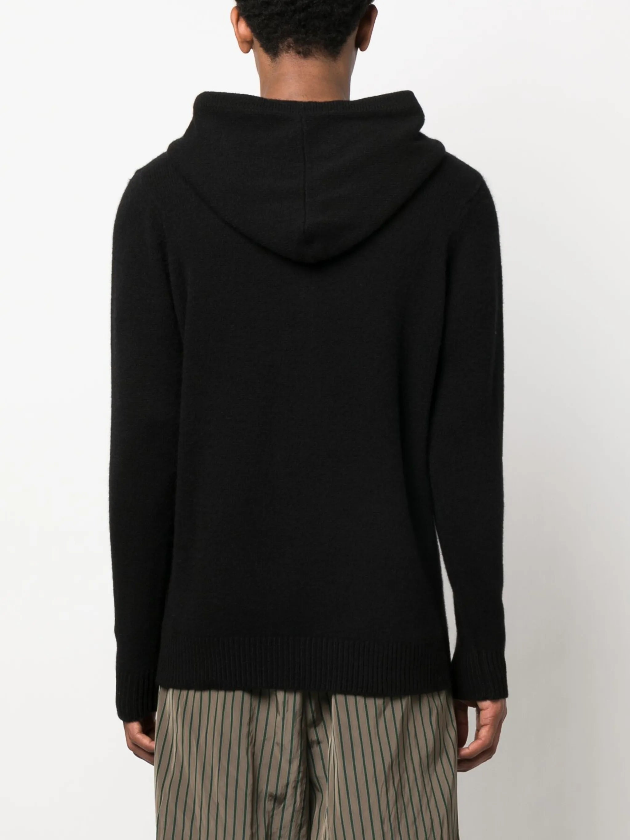 knitted cashmere hoodie