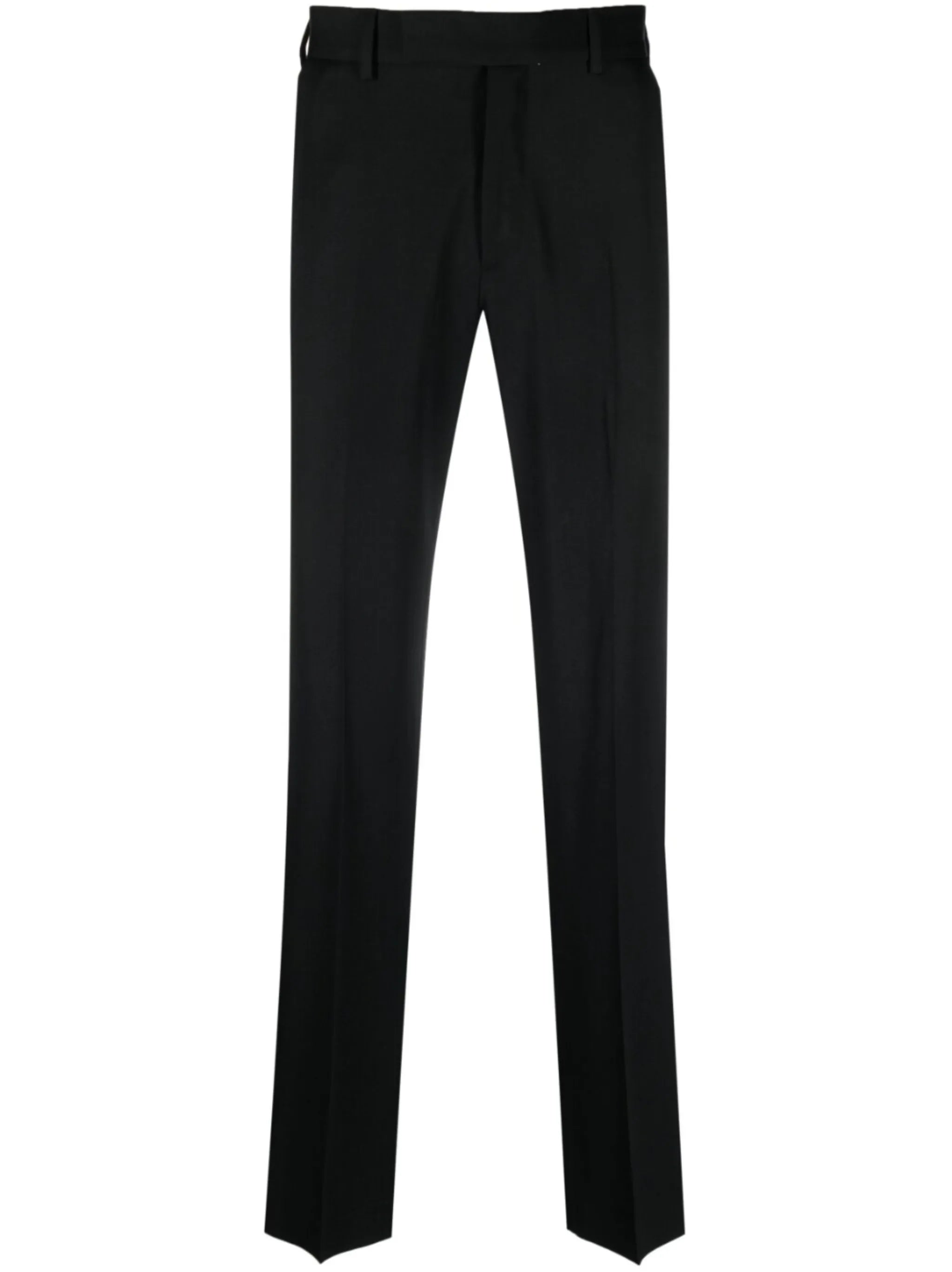 mid-rise straight-leg pants