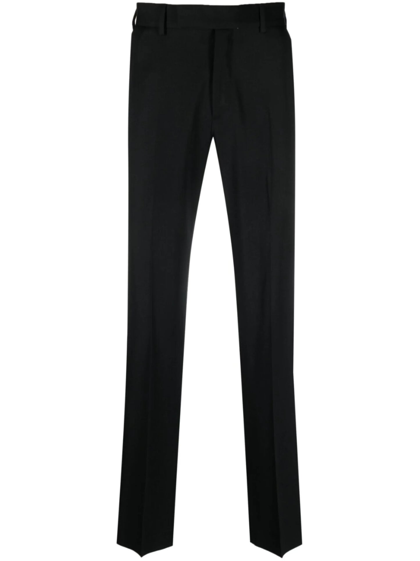 mid-rise straight-leg pants