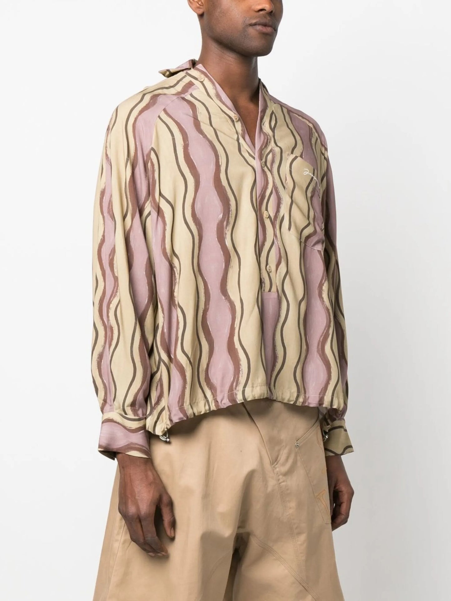Le haut Pingo wavey-print shirt