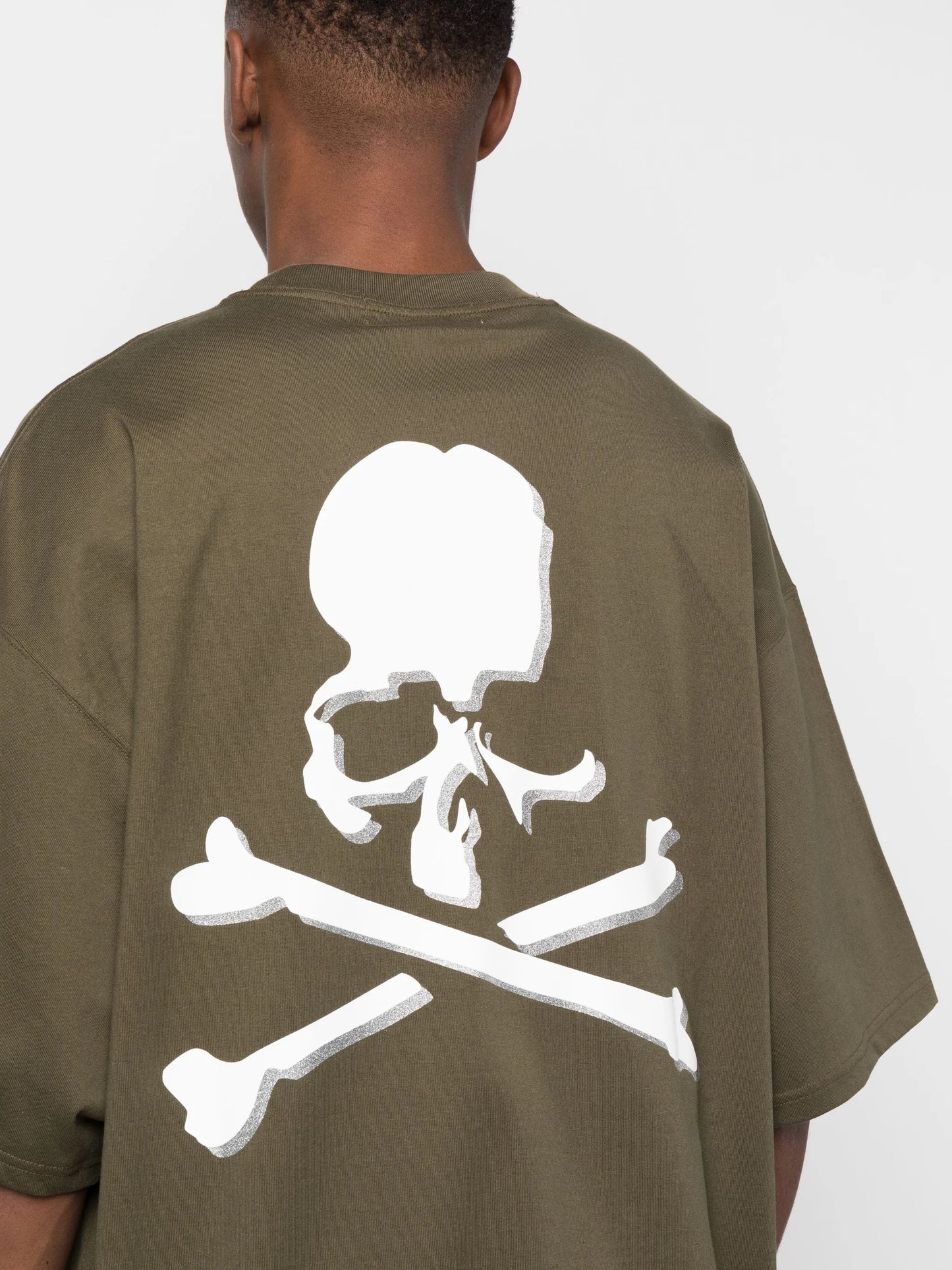 skull-print drawstring T-shirt