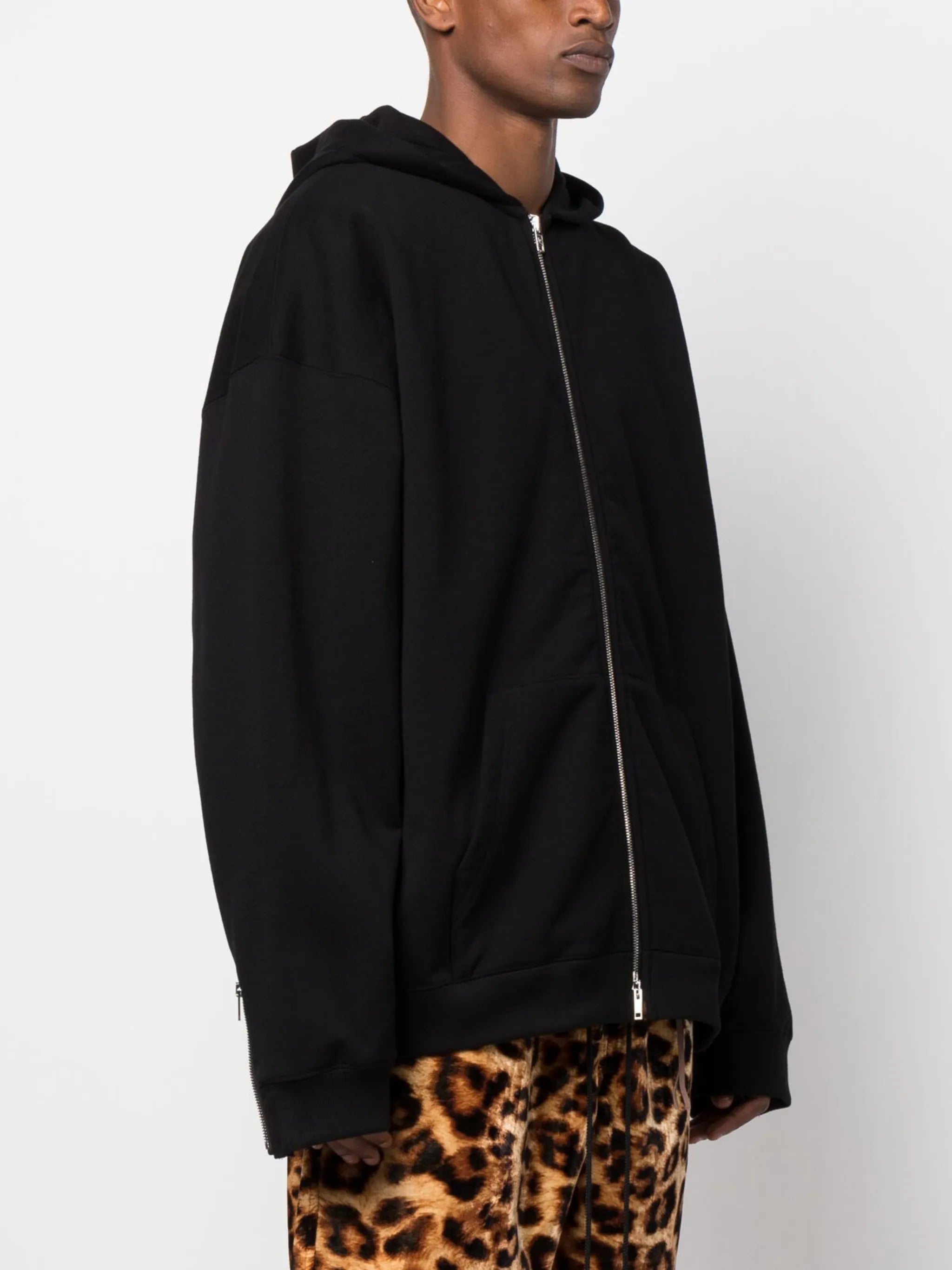 crystal-embellished cotton hoodie