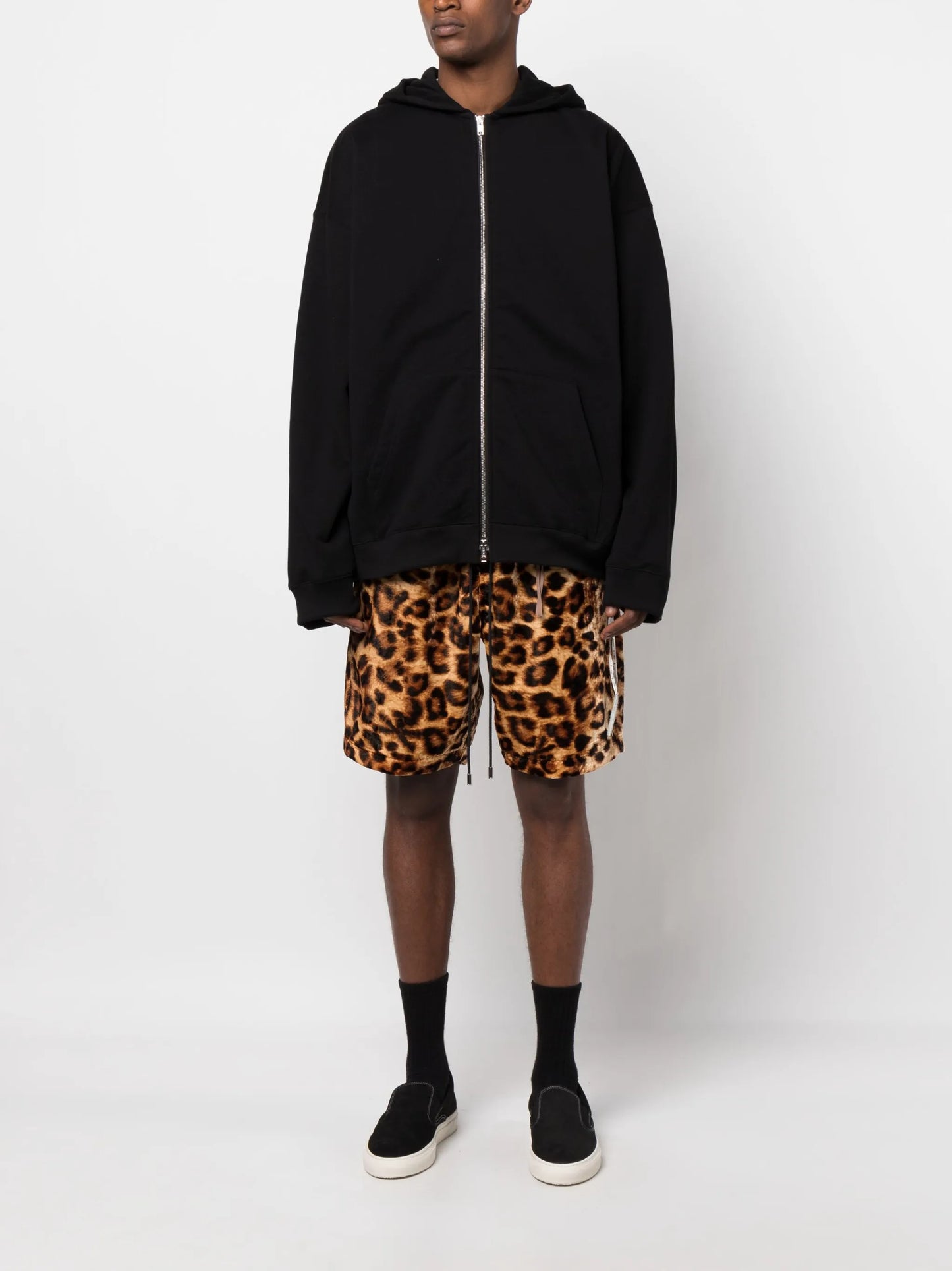crystal-embellished cotton hoodie