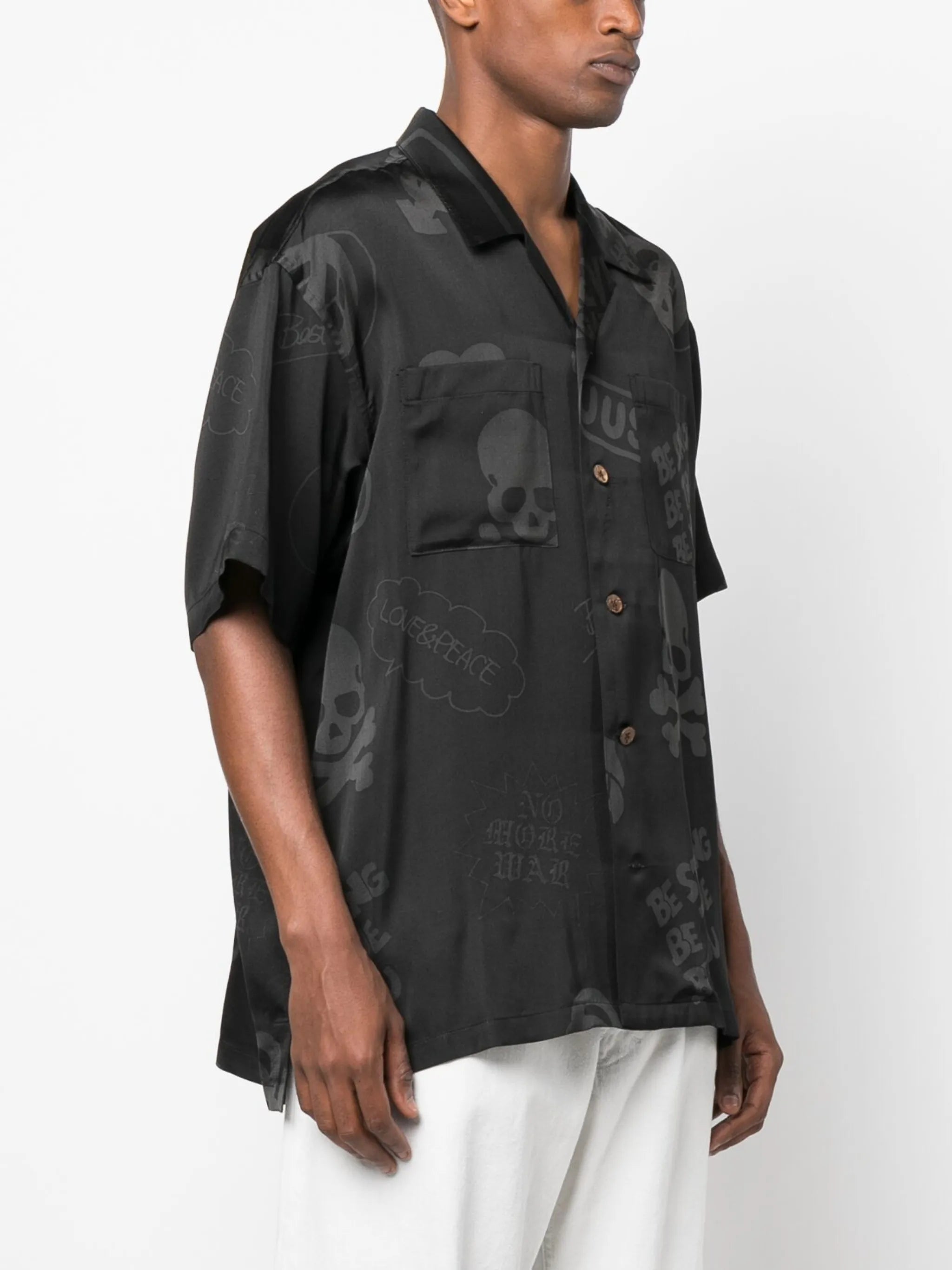 logo-print short-sleeve shirt