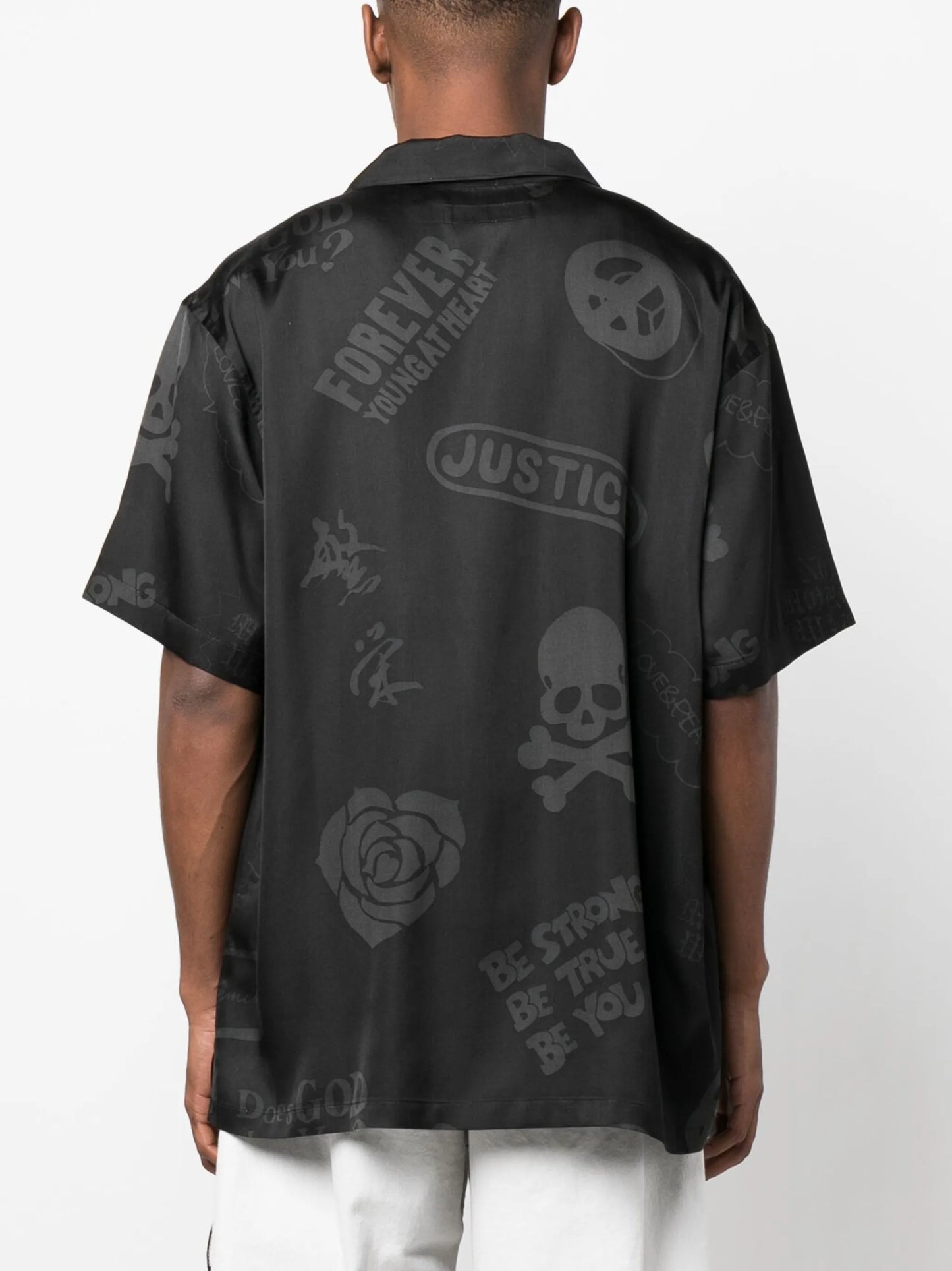 logo-print short-sleeve shirt