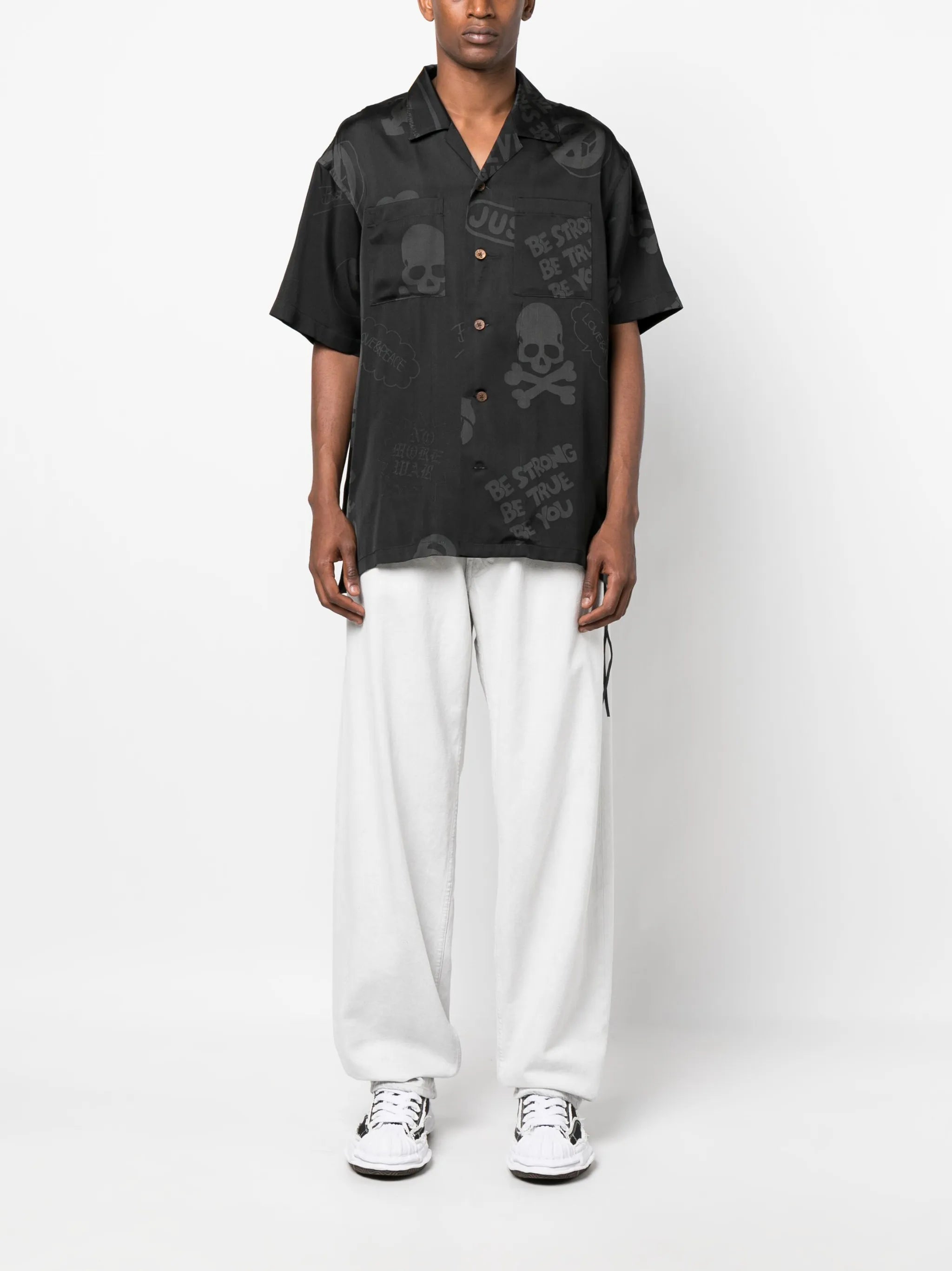 logo-print short-sleeve shirt