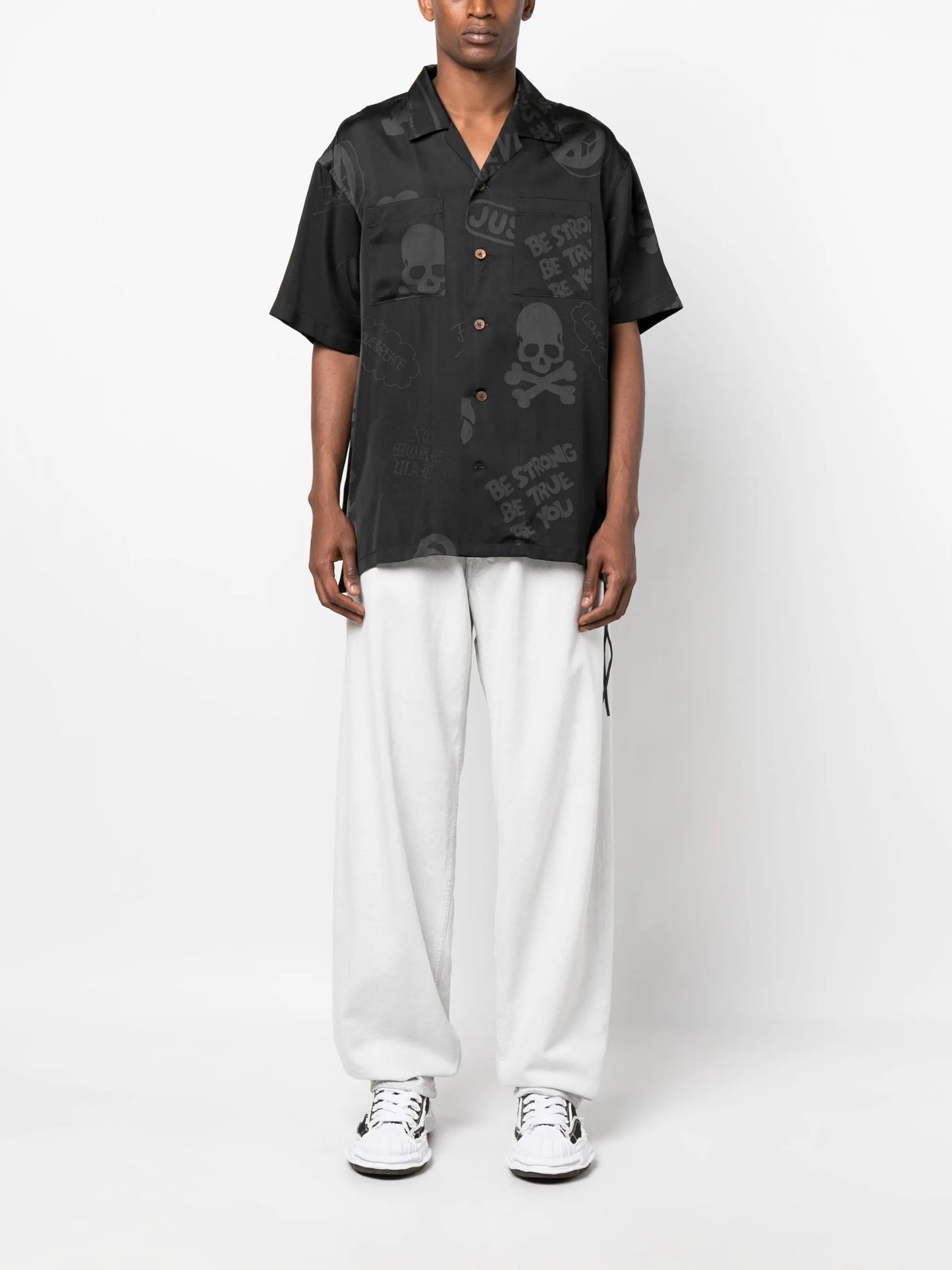 logo-print short-sleeve shirt