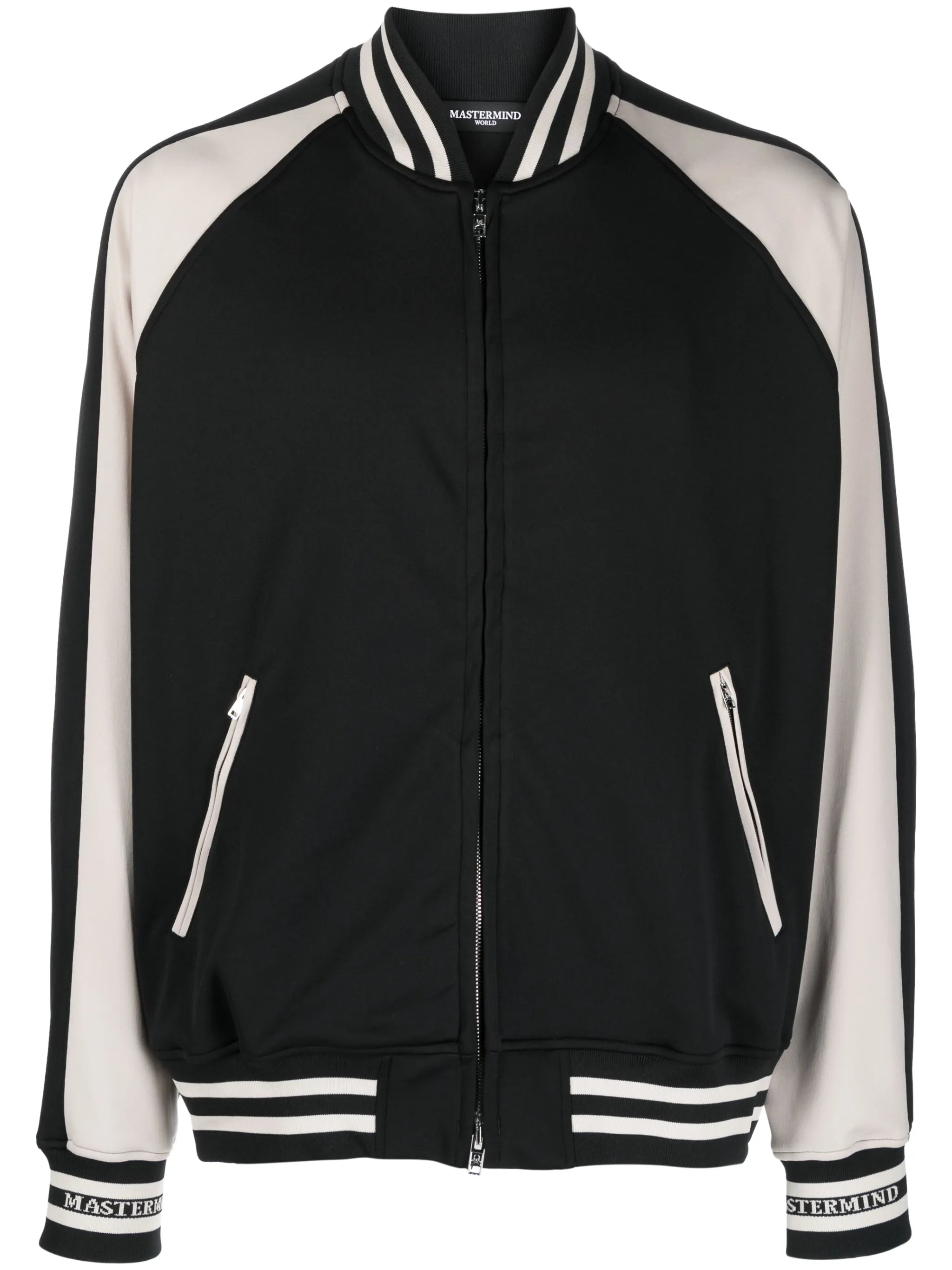 skull-embroidered bomber jacket