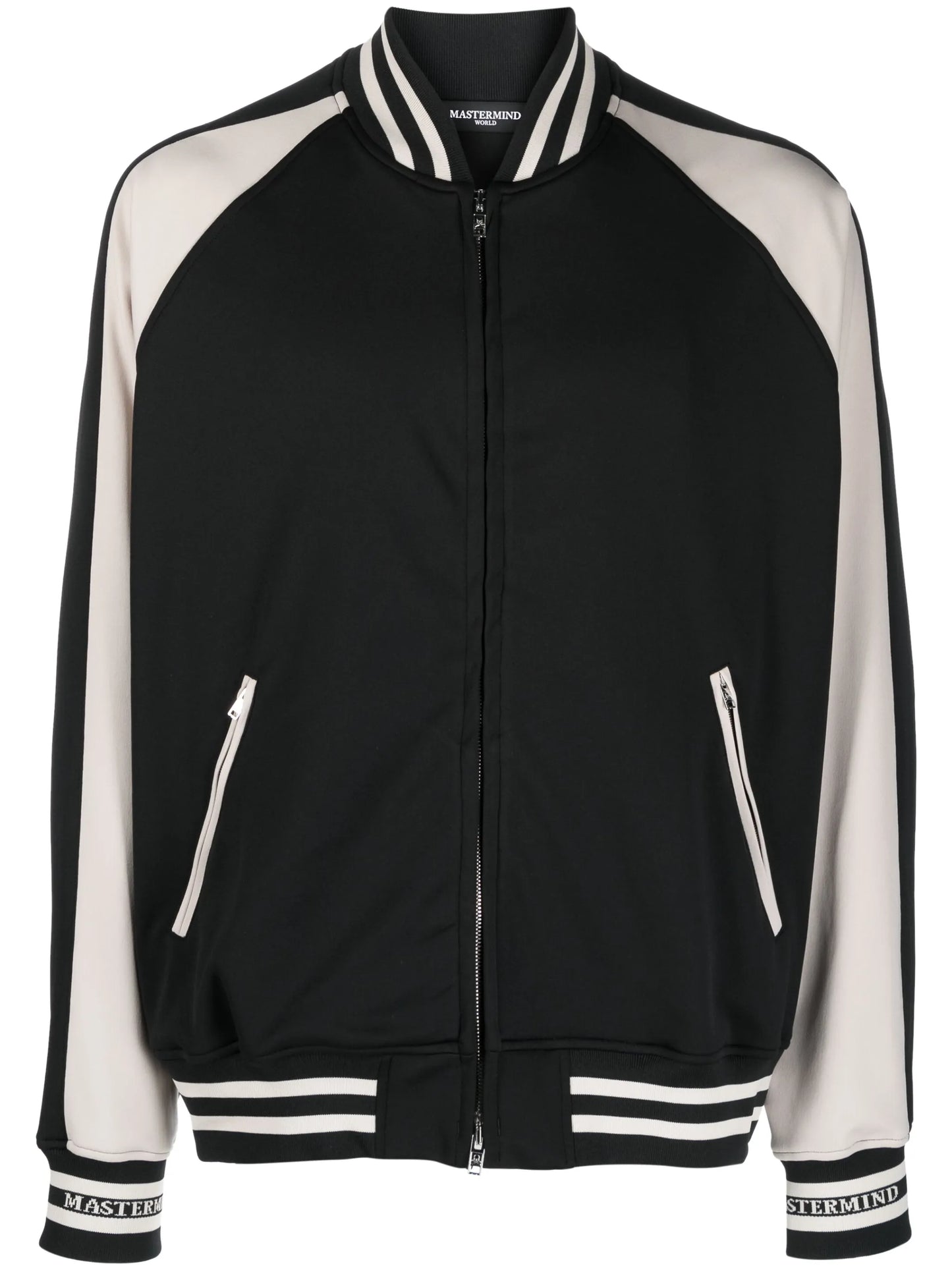 skull-embroidered bomber jacket