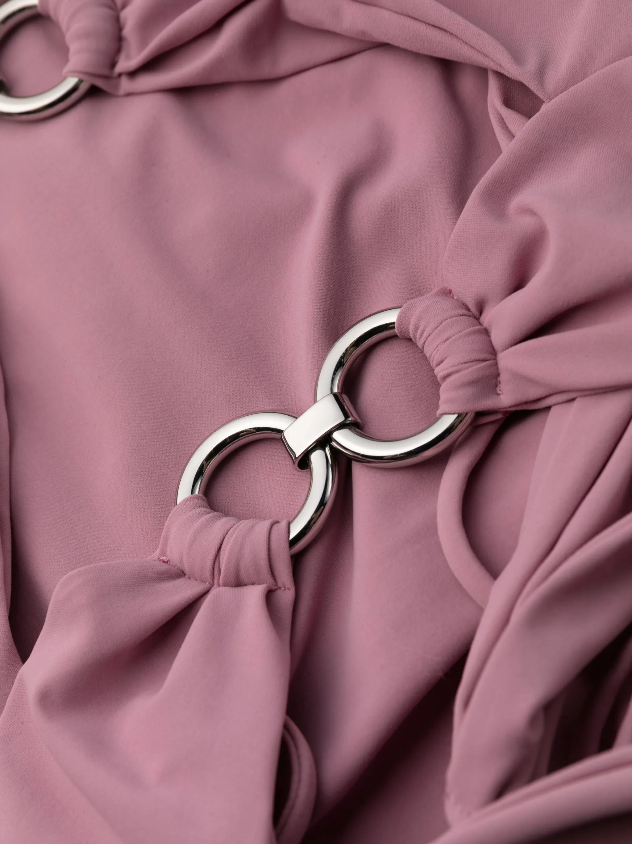 ring-embellished cut-out swimsuit