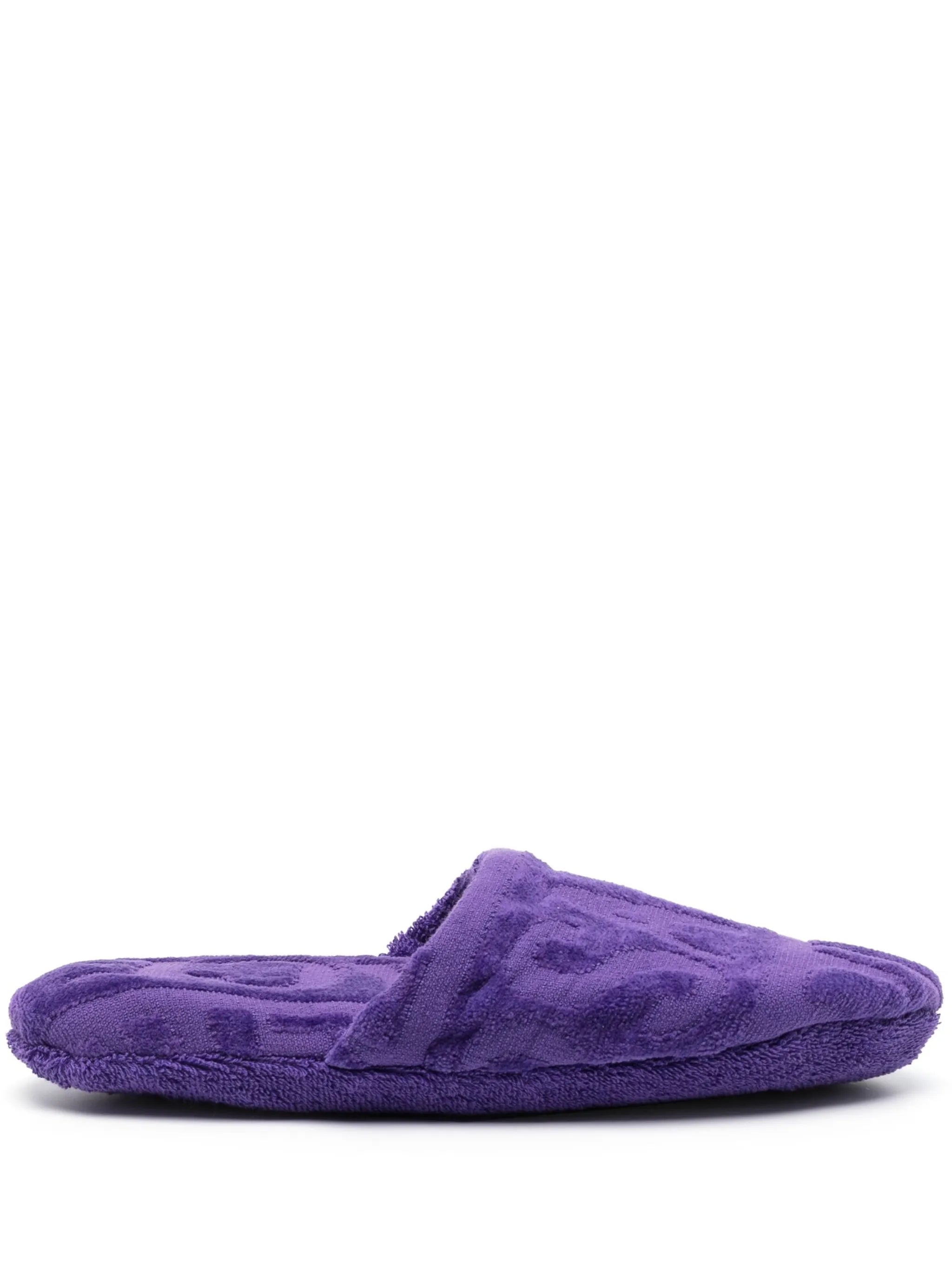 Versace Allover towel slippers