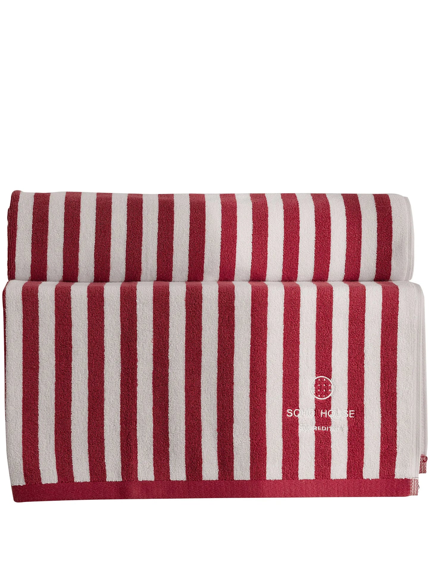 embroidered-logo cotton pool towel