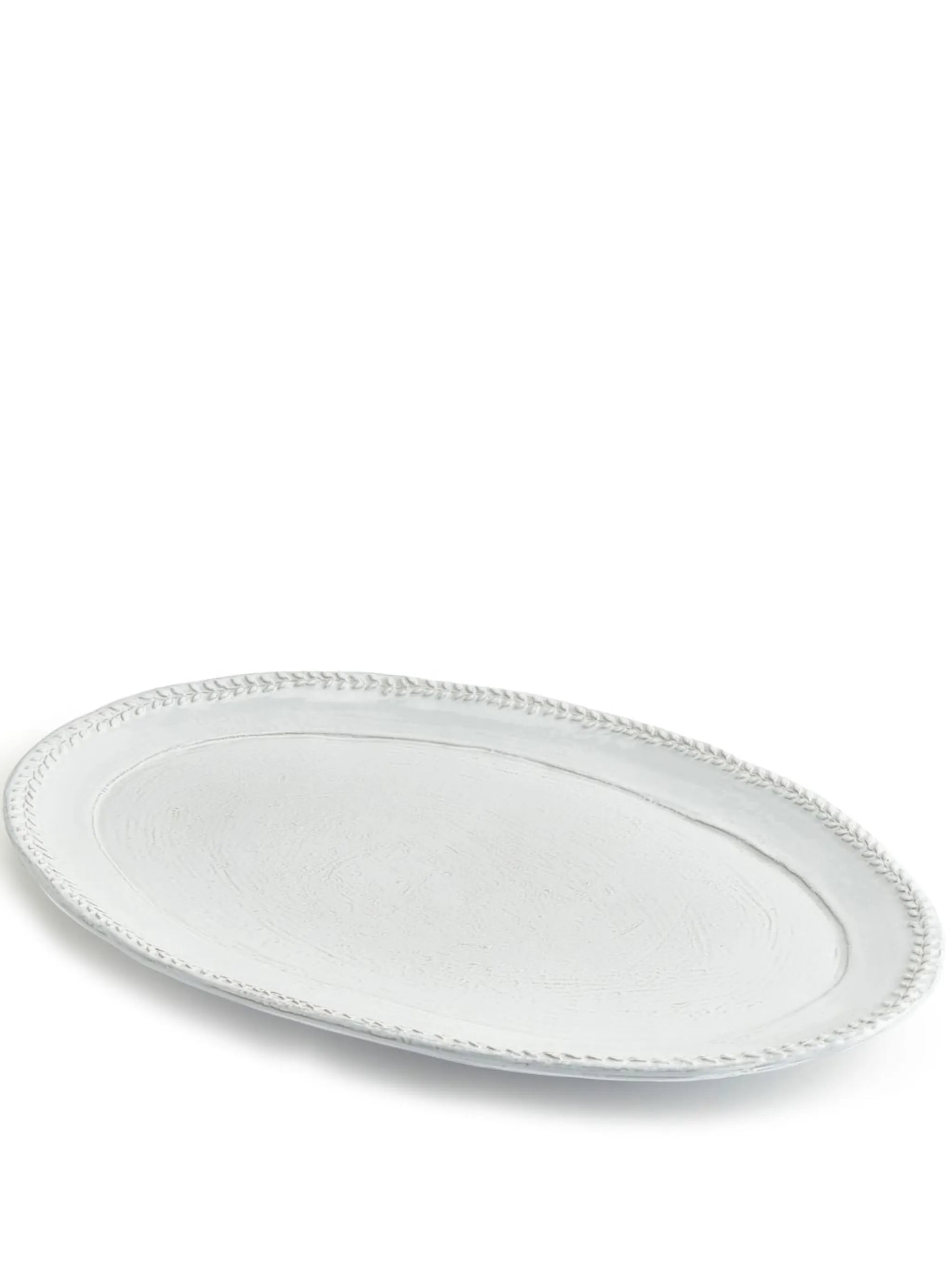 Hillcrest embossed-detail platter