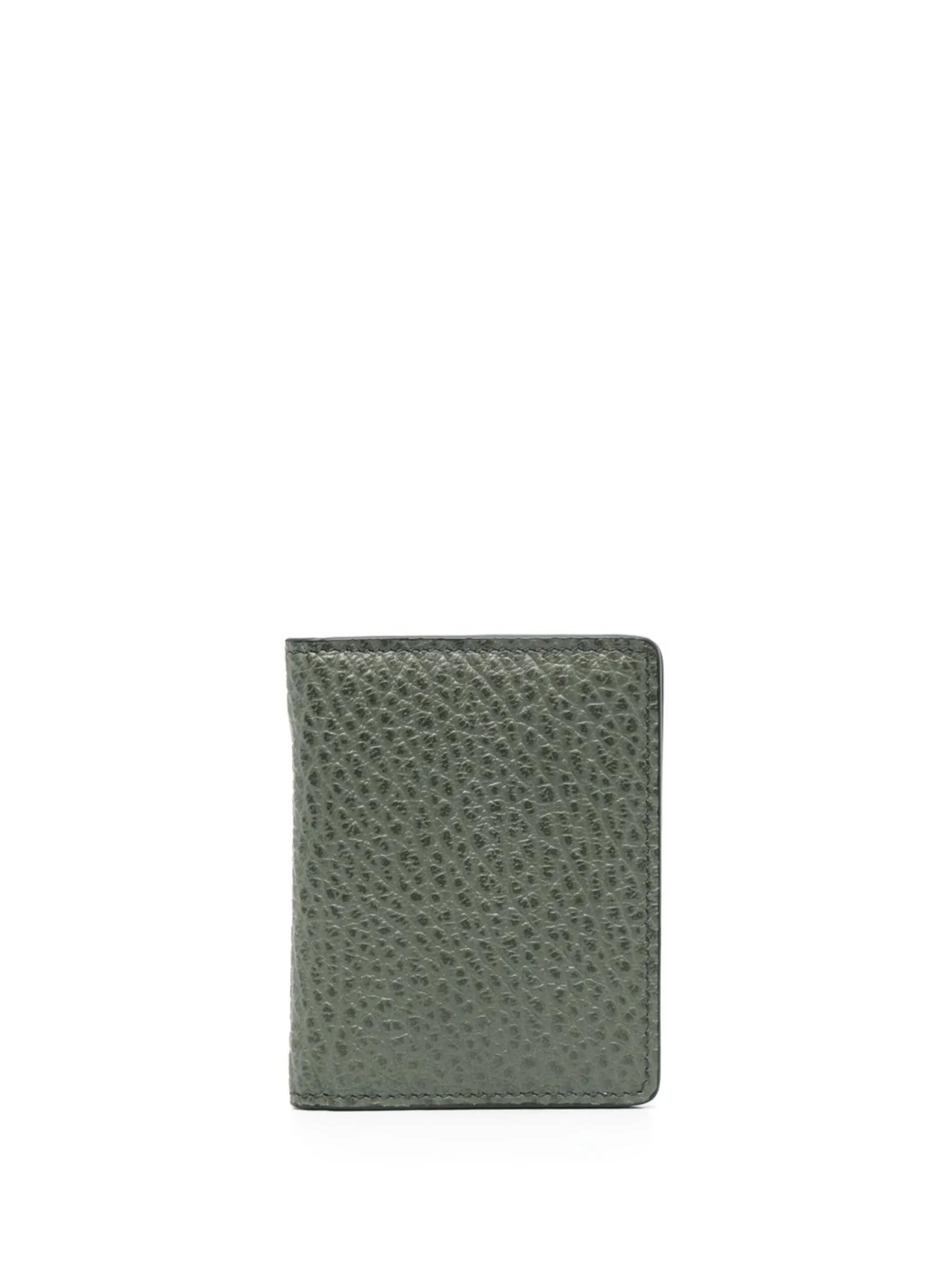 four-stitch leather card holder