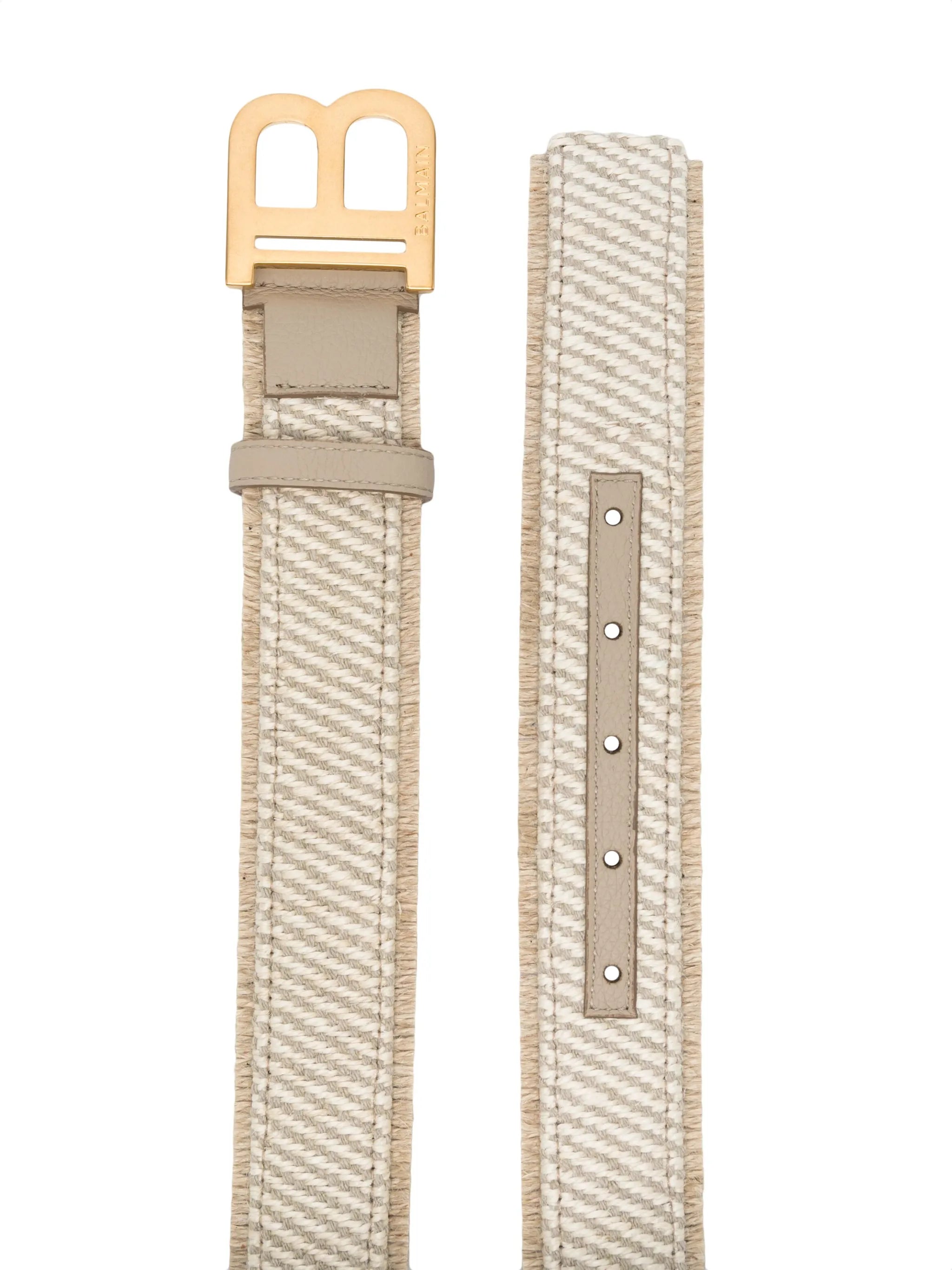 logo-plaque jute belt