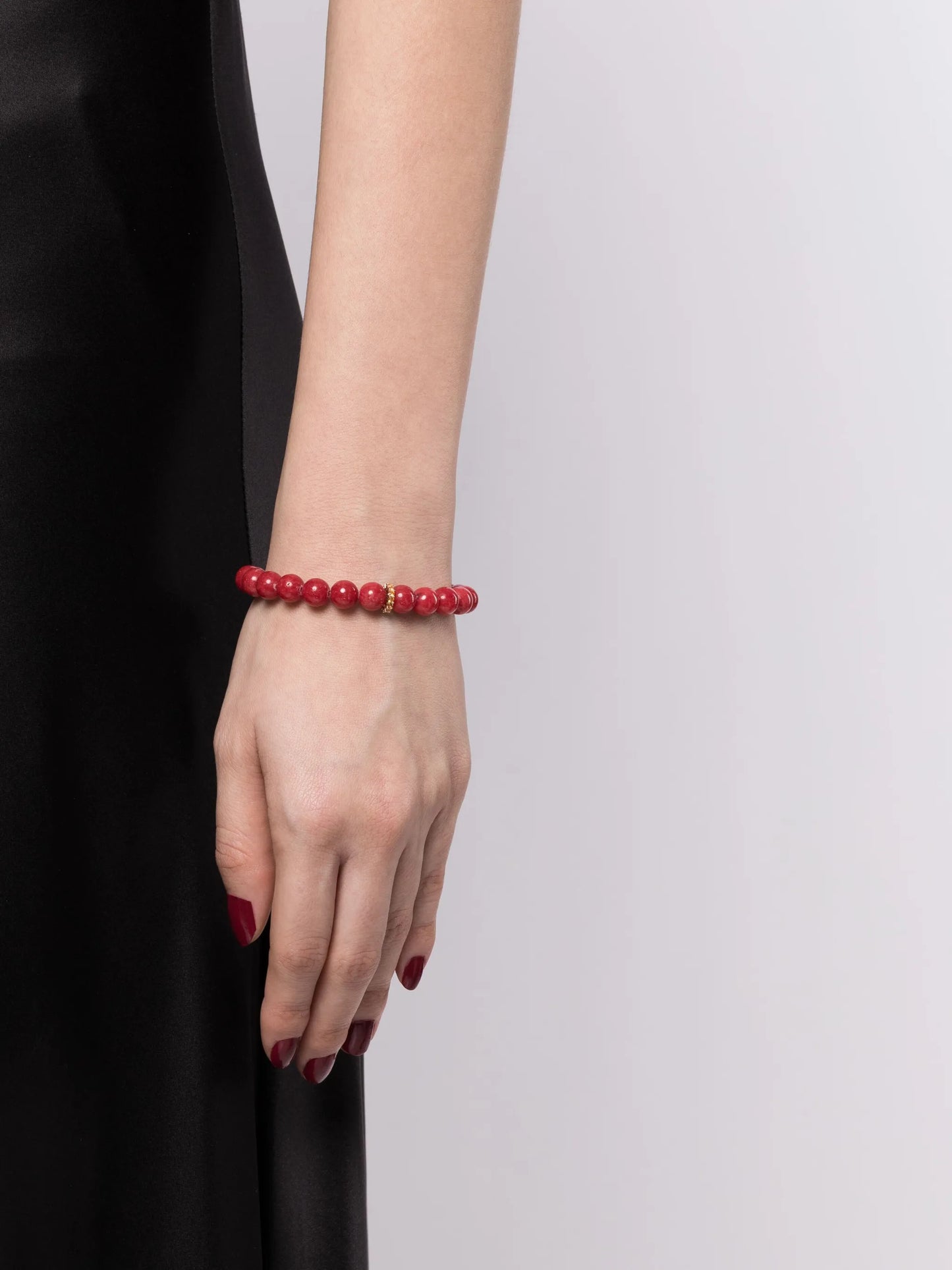 14kt yellow gold sapphire and jade bead bracelet