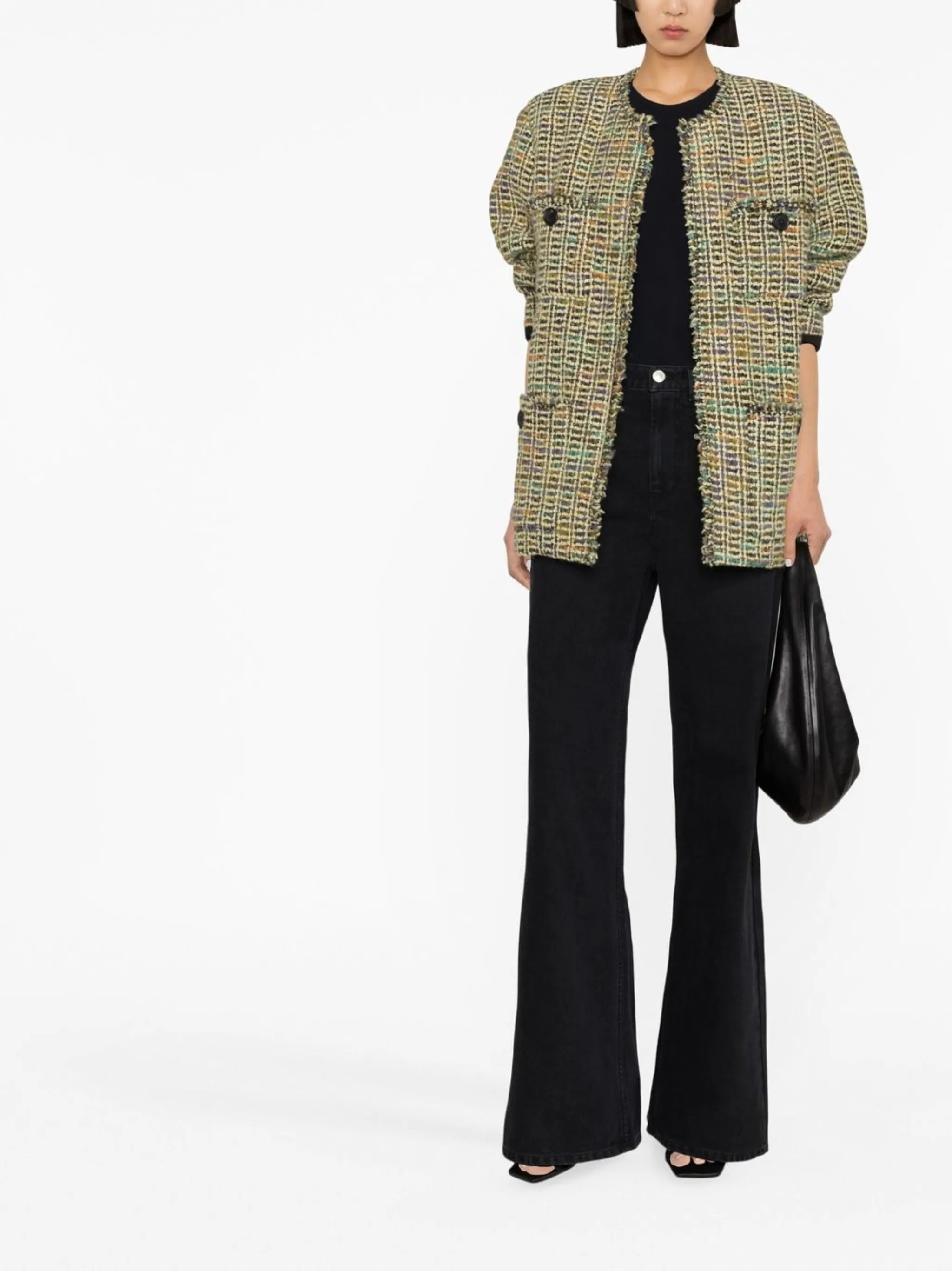 Lemony wide-leg jeans