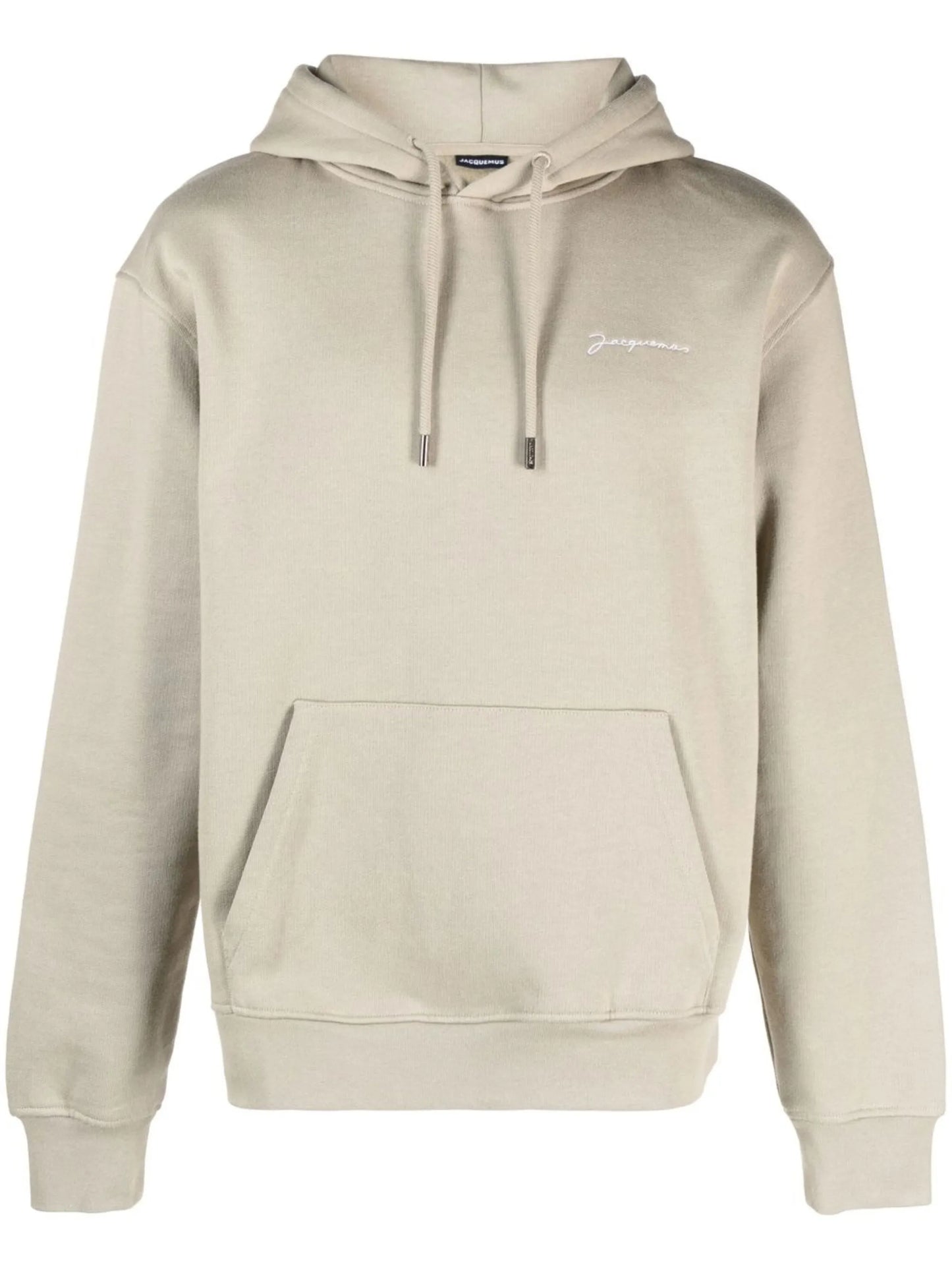embroidered logo hoodie