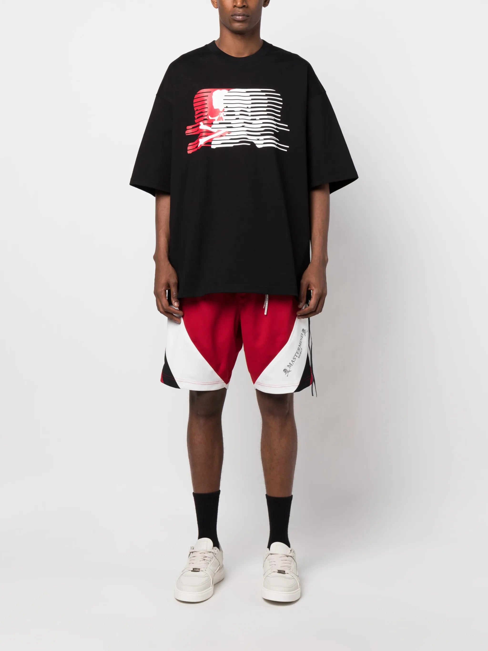 skull-print cotton T-shirt