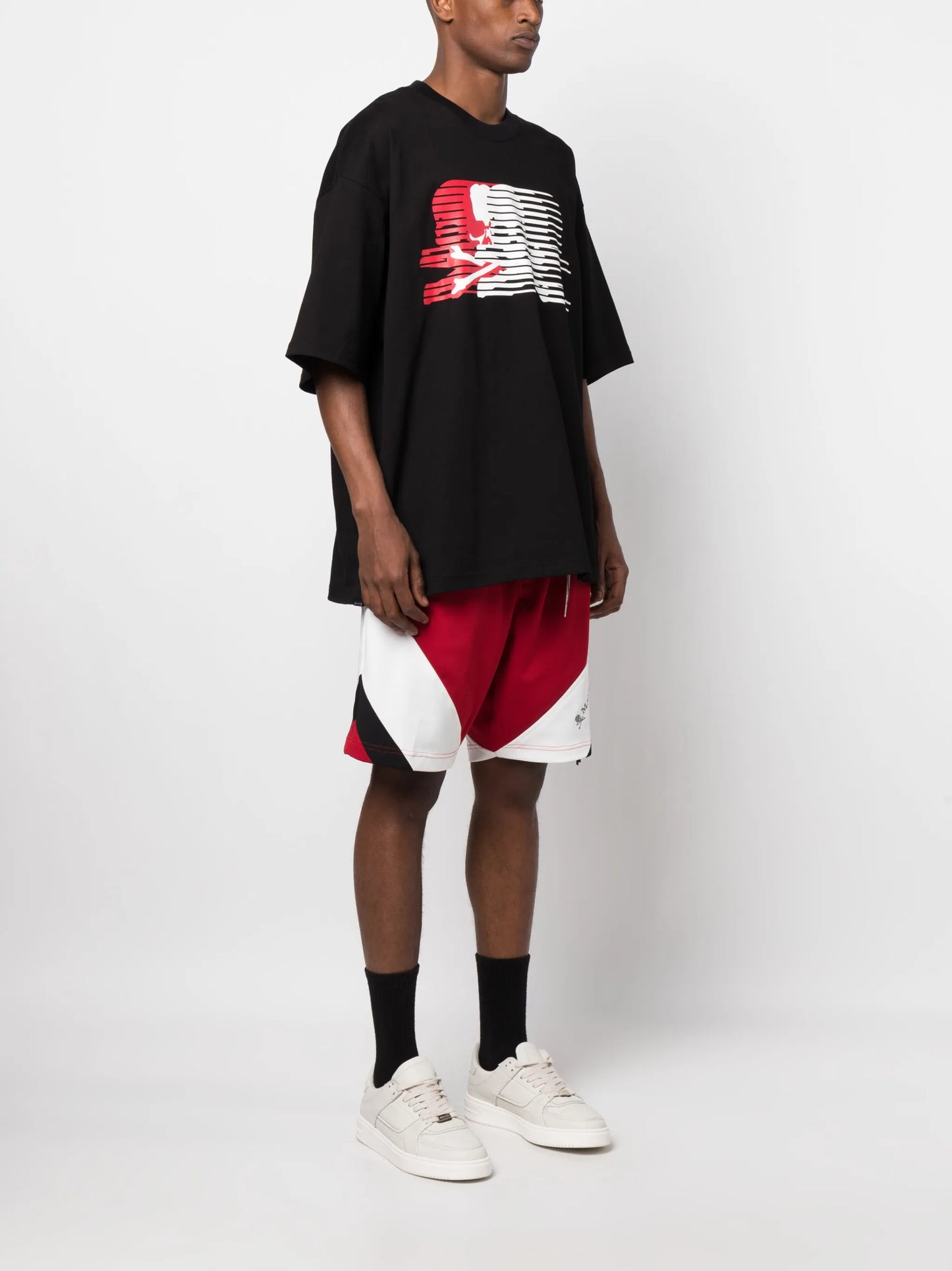 skull-print cotton T-shirt