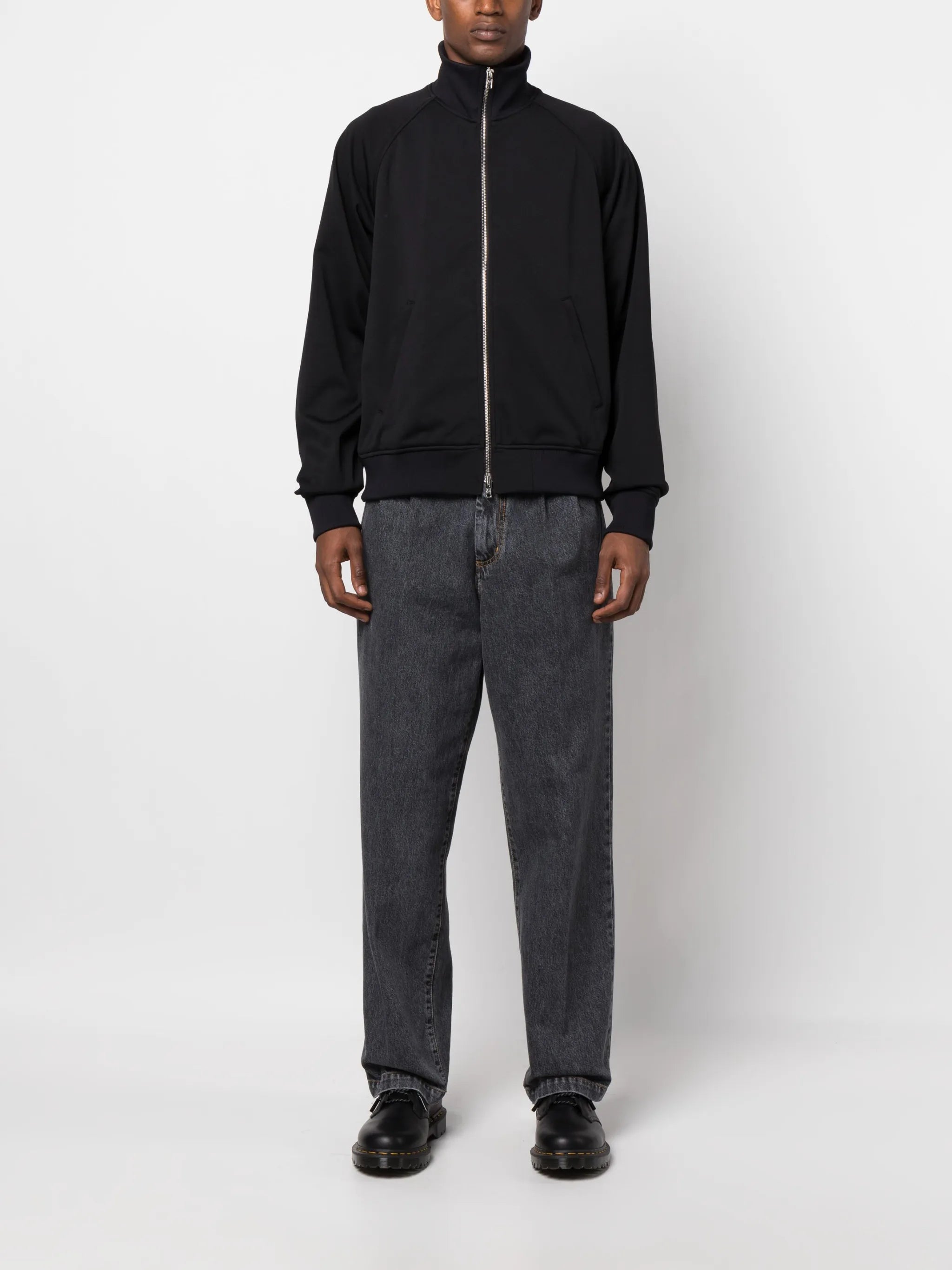 skull-print track jacket