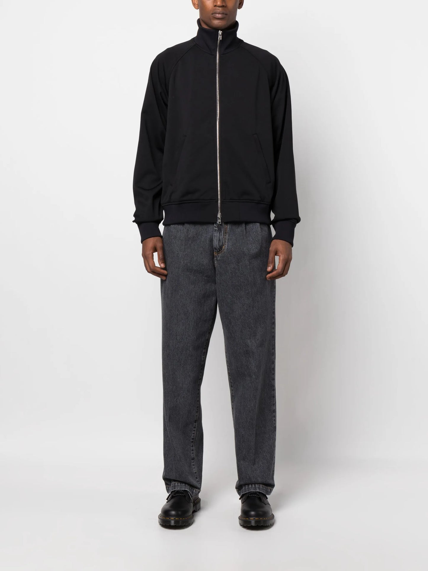 skull-print track jacket