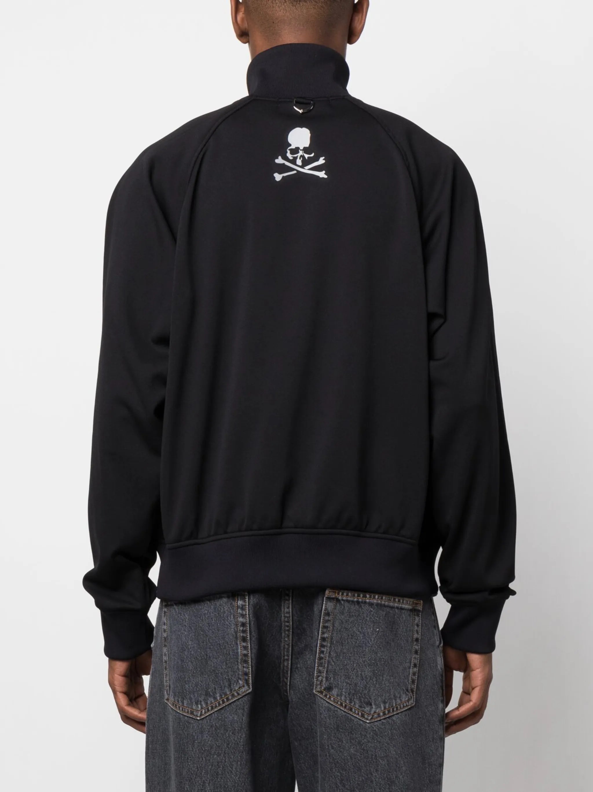 skull-print track jacket