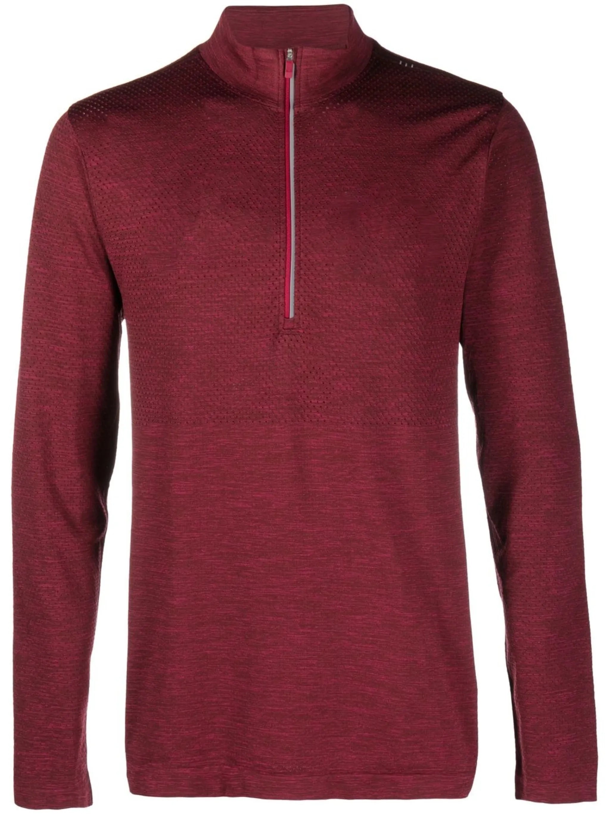 half-zip long-sleeve sweatshirt