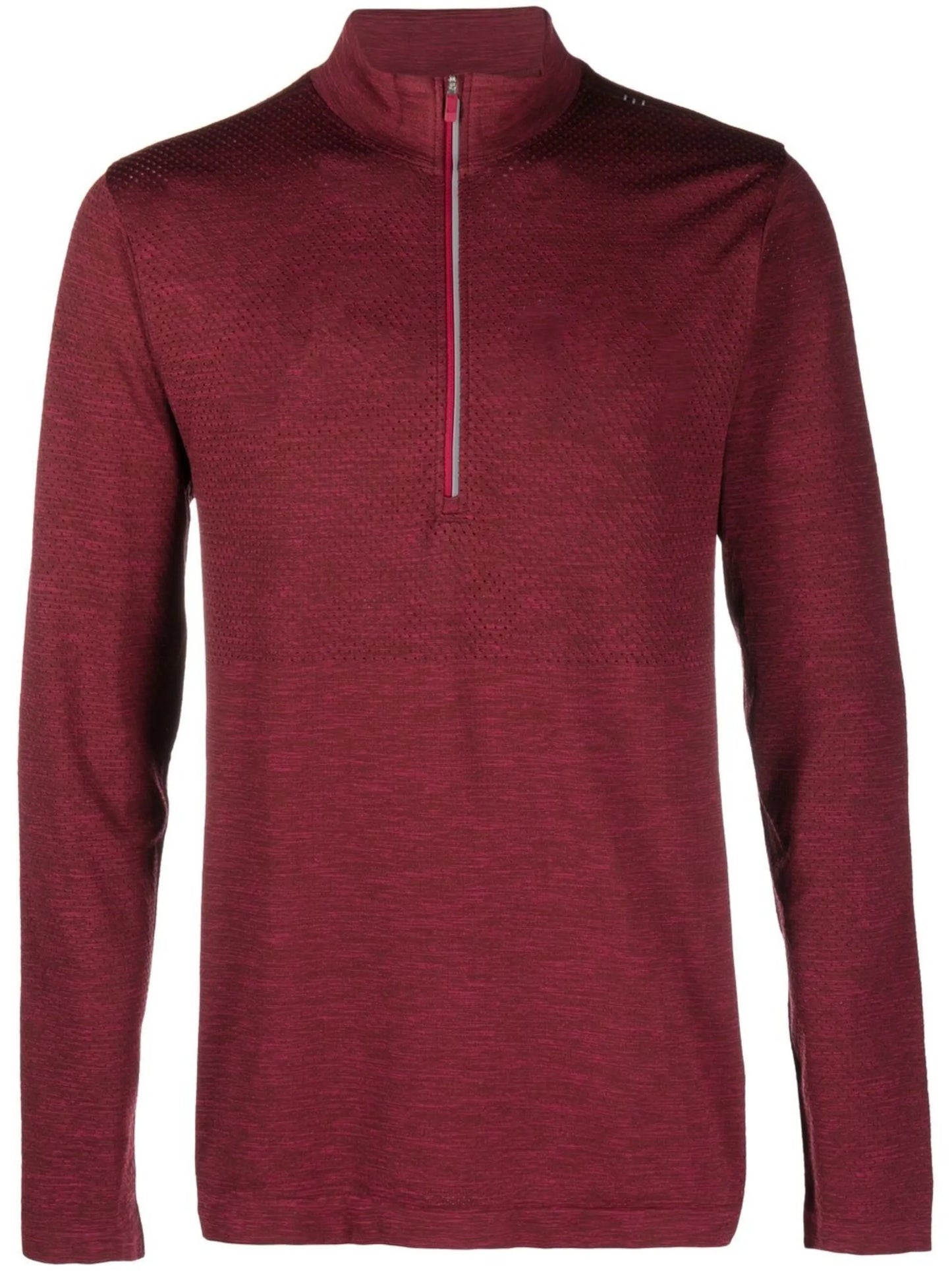 half-zip long-sleeve sweatshirt