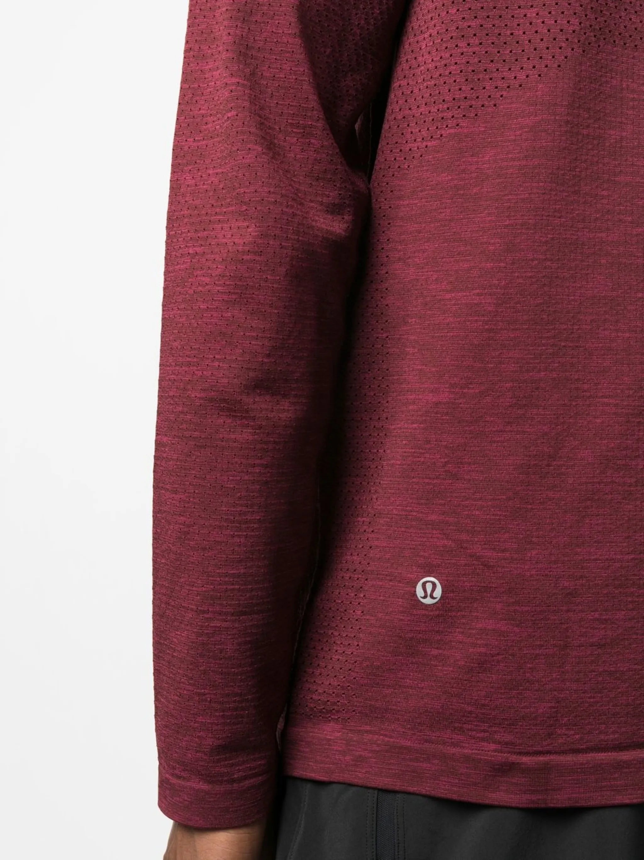 half-zip long-sleeve sweatshirt