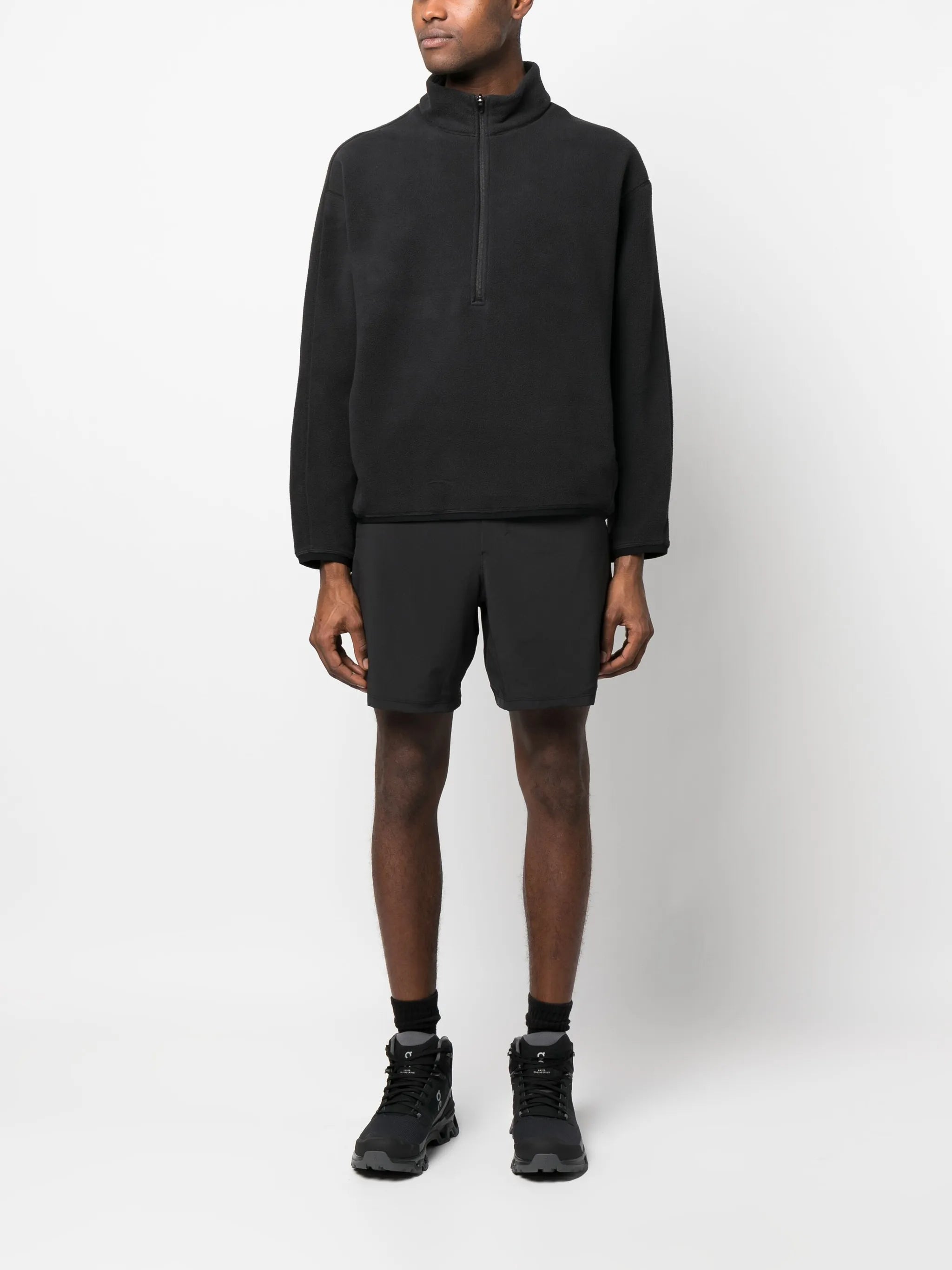 half-zip polar fleece top