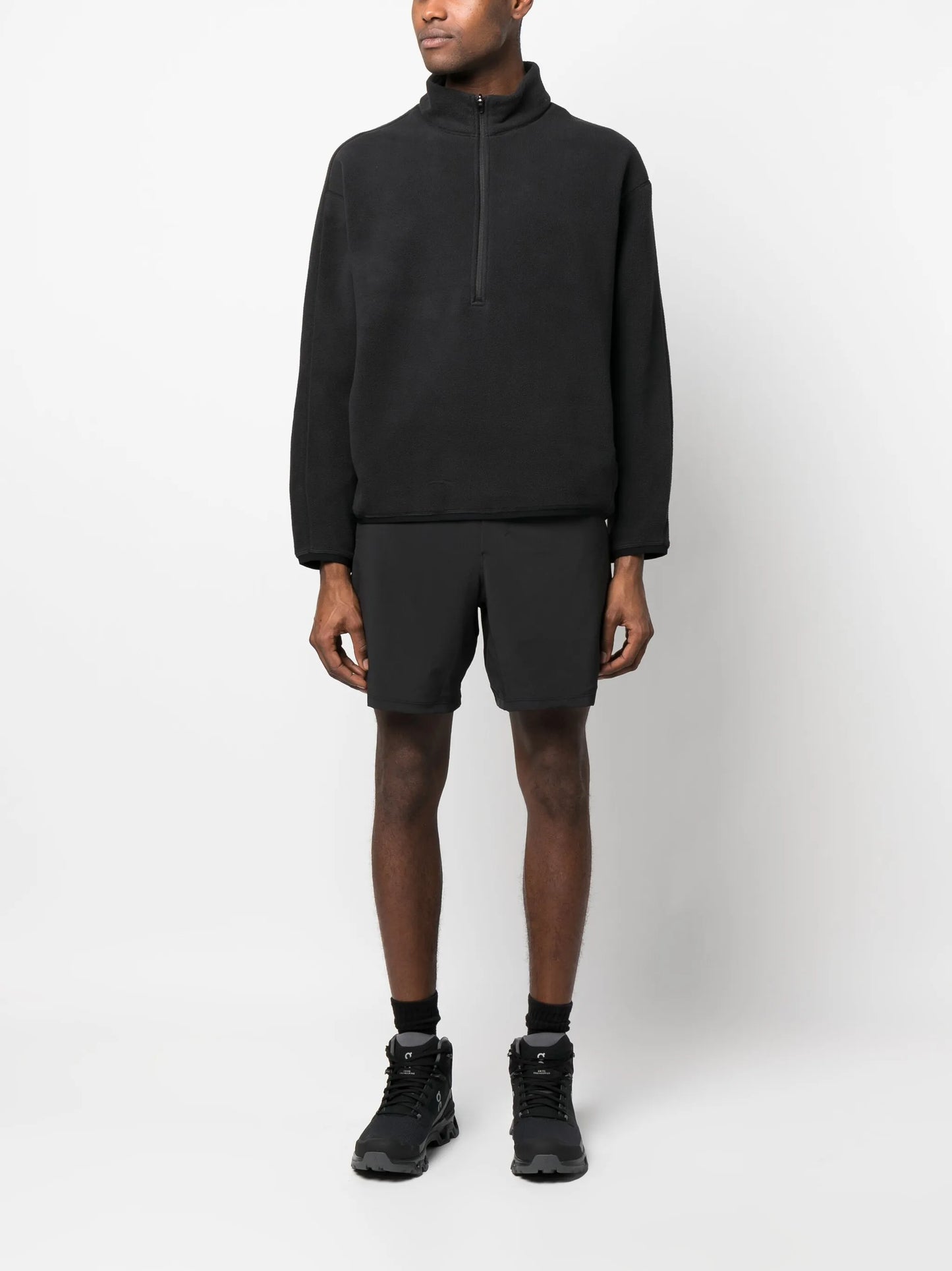 half-zip polar fleece top