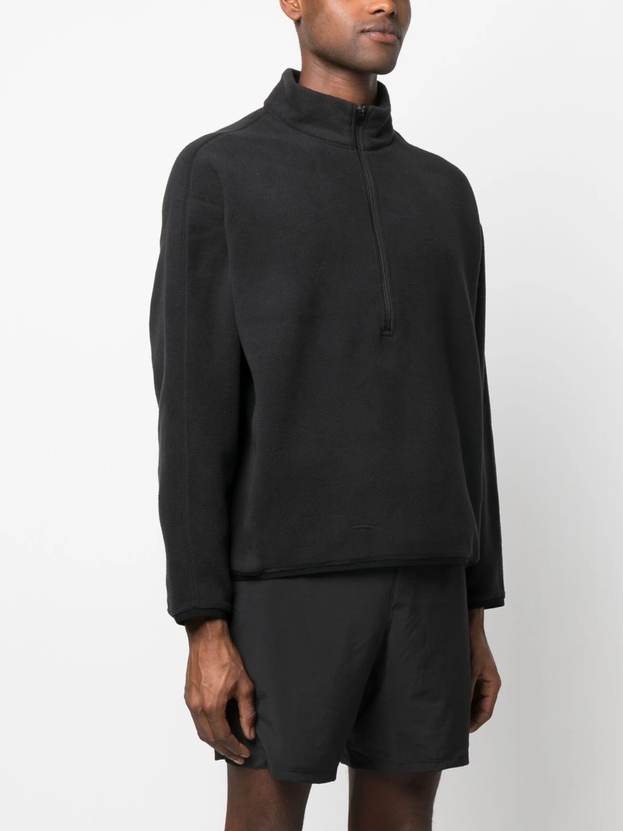 half-zip polar fleece top