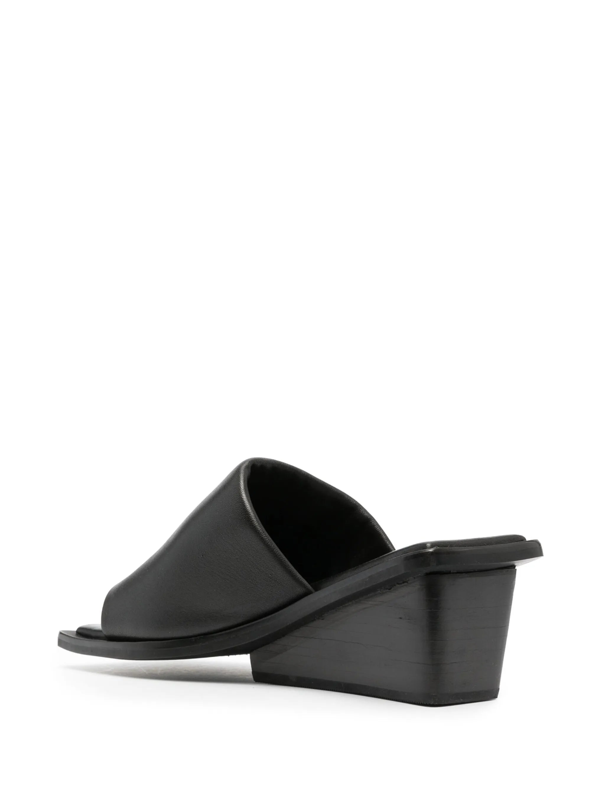 65mm wedge leather sandals