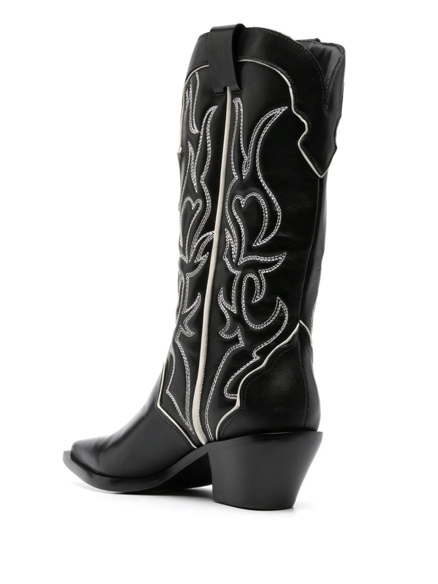 Olive 60mm leather boots