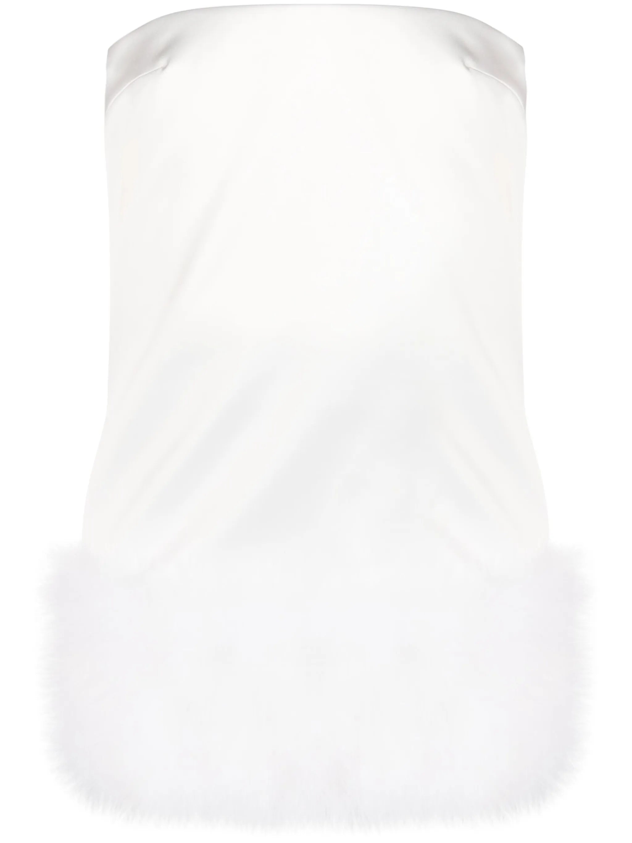 Blaise feather-trimmed minidress