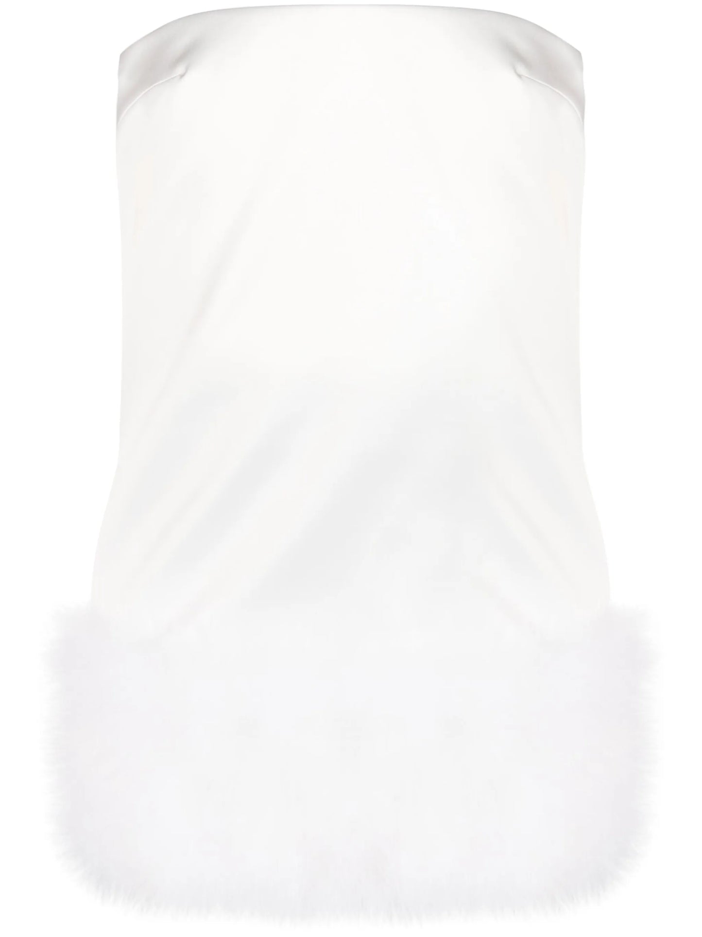 Blaise feather-trimmed minidress