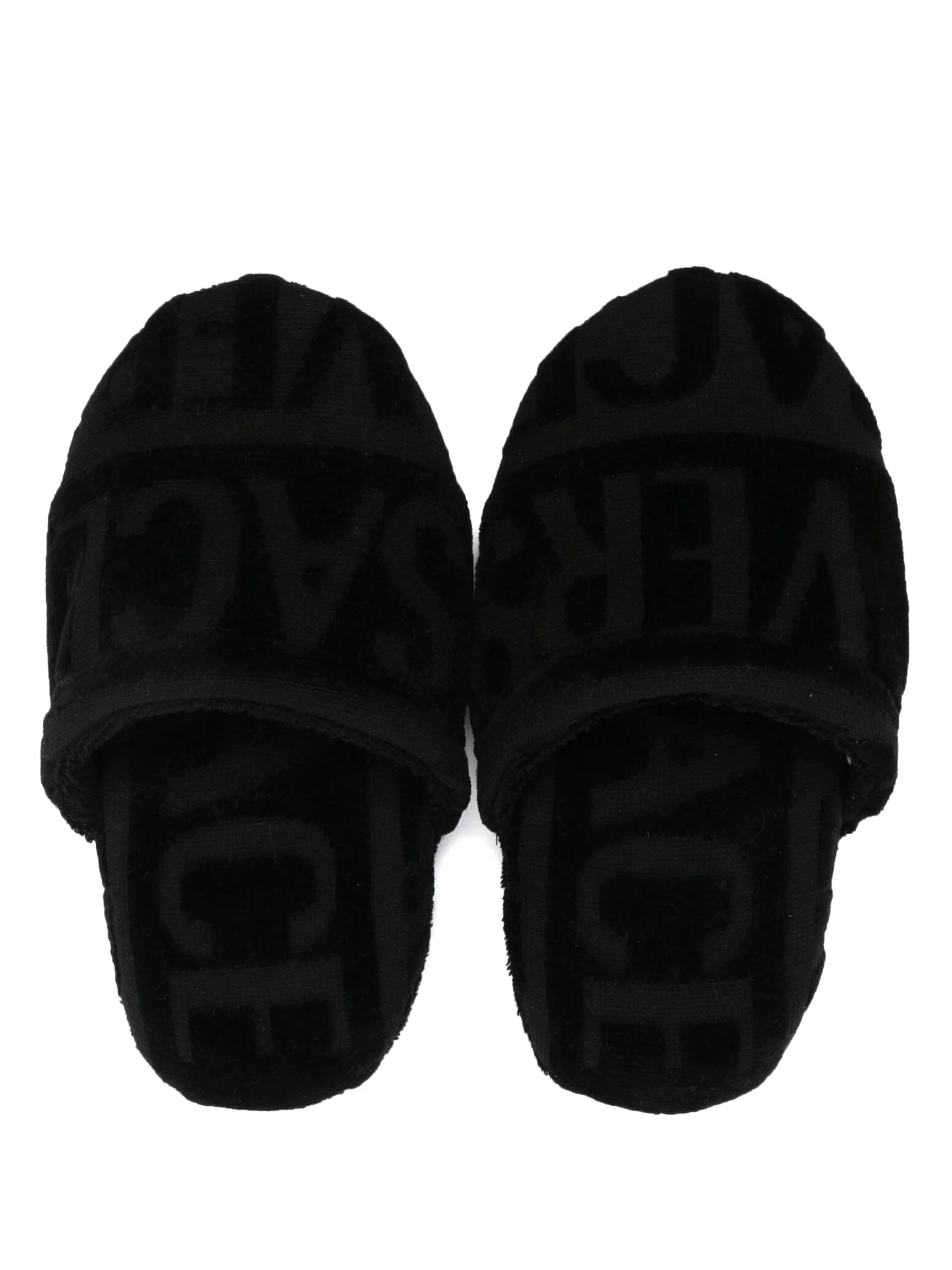 logo towelling-finish slippers