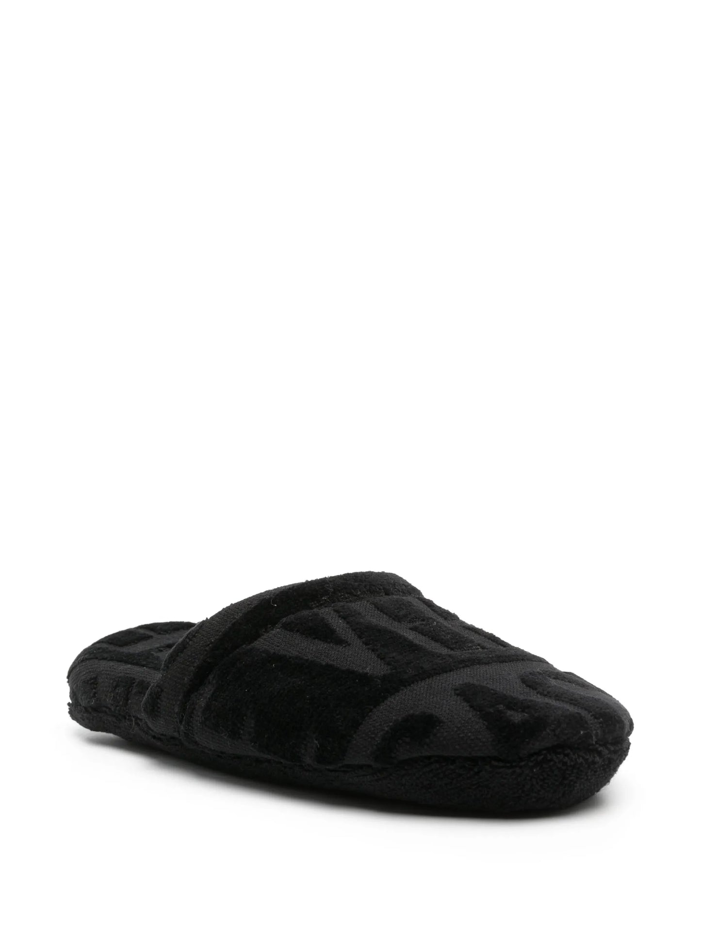 logo towelling-finish slippers