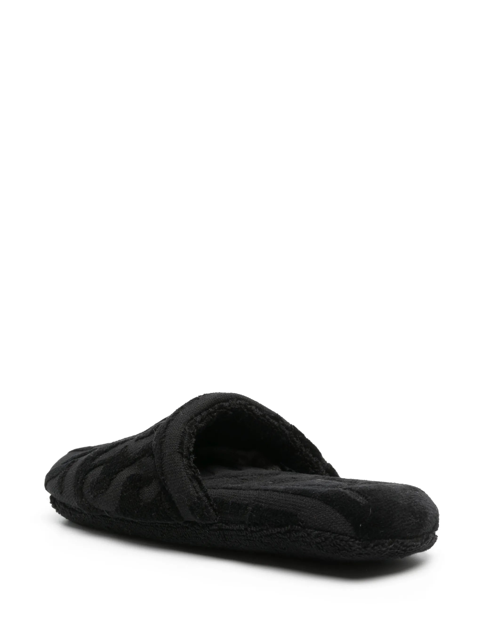 logo towelling-finish slippers