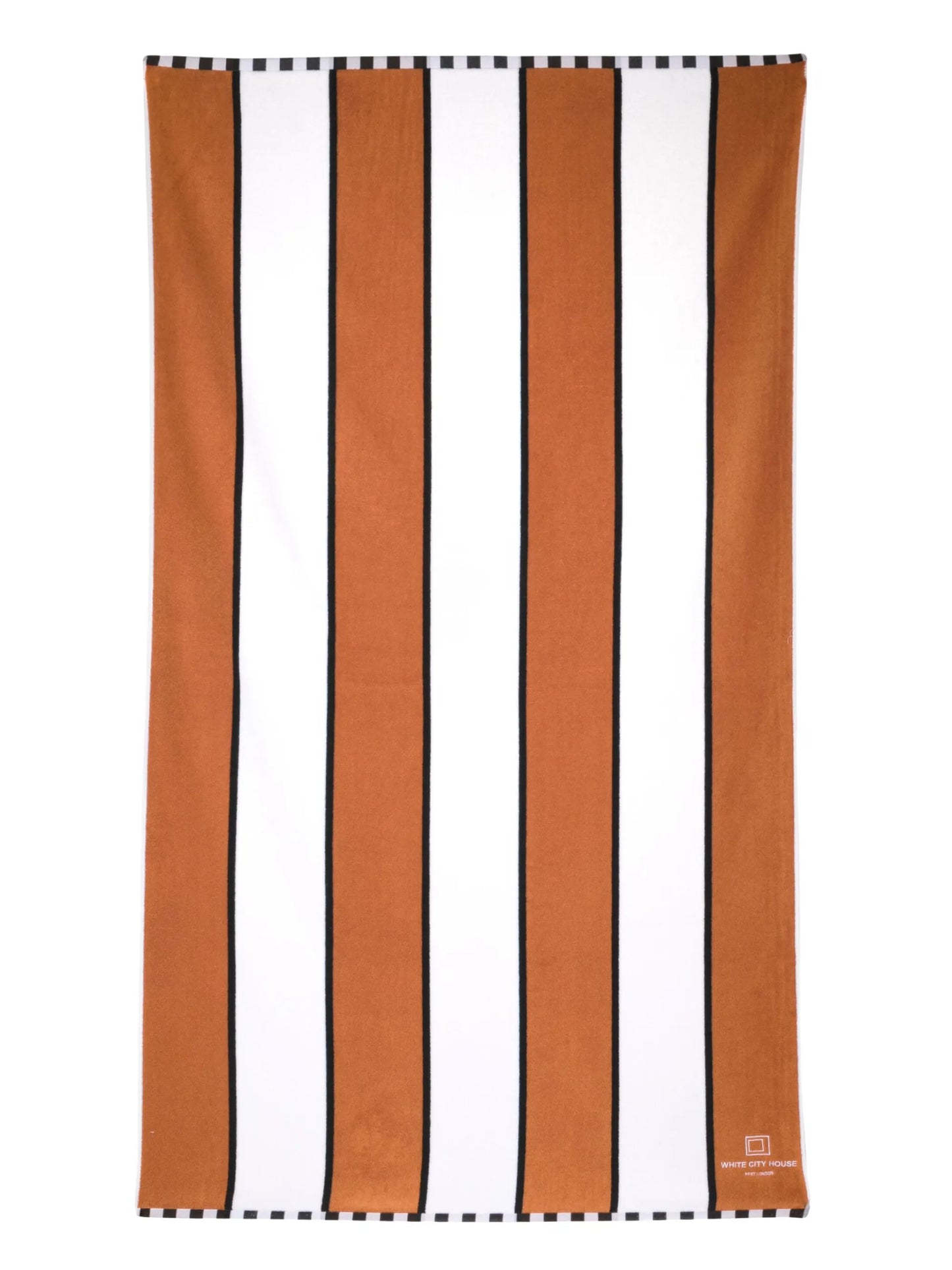 White City striped pool towel