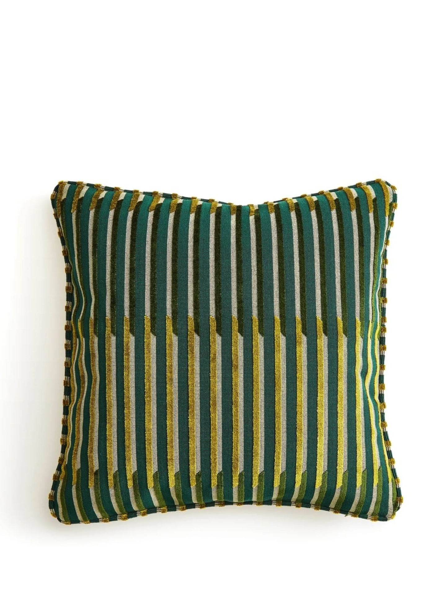 striped velvet cushion