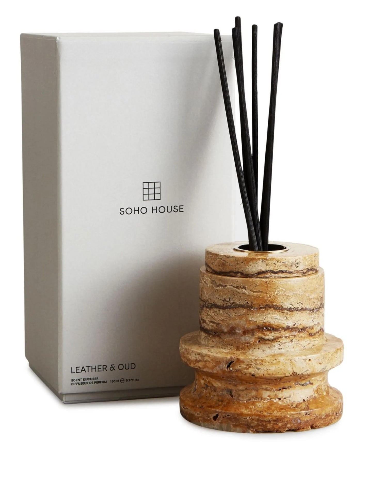 Leather and Oud marble diffuser