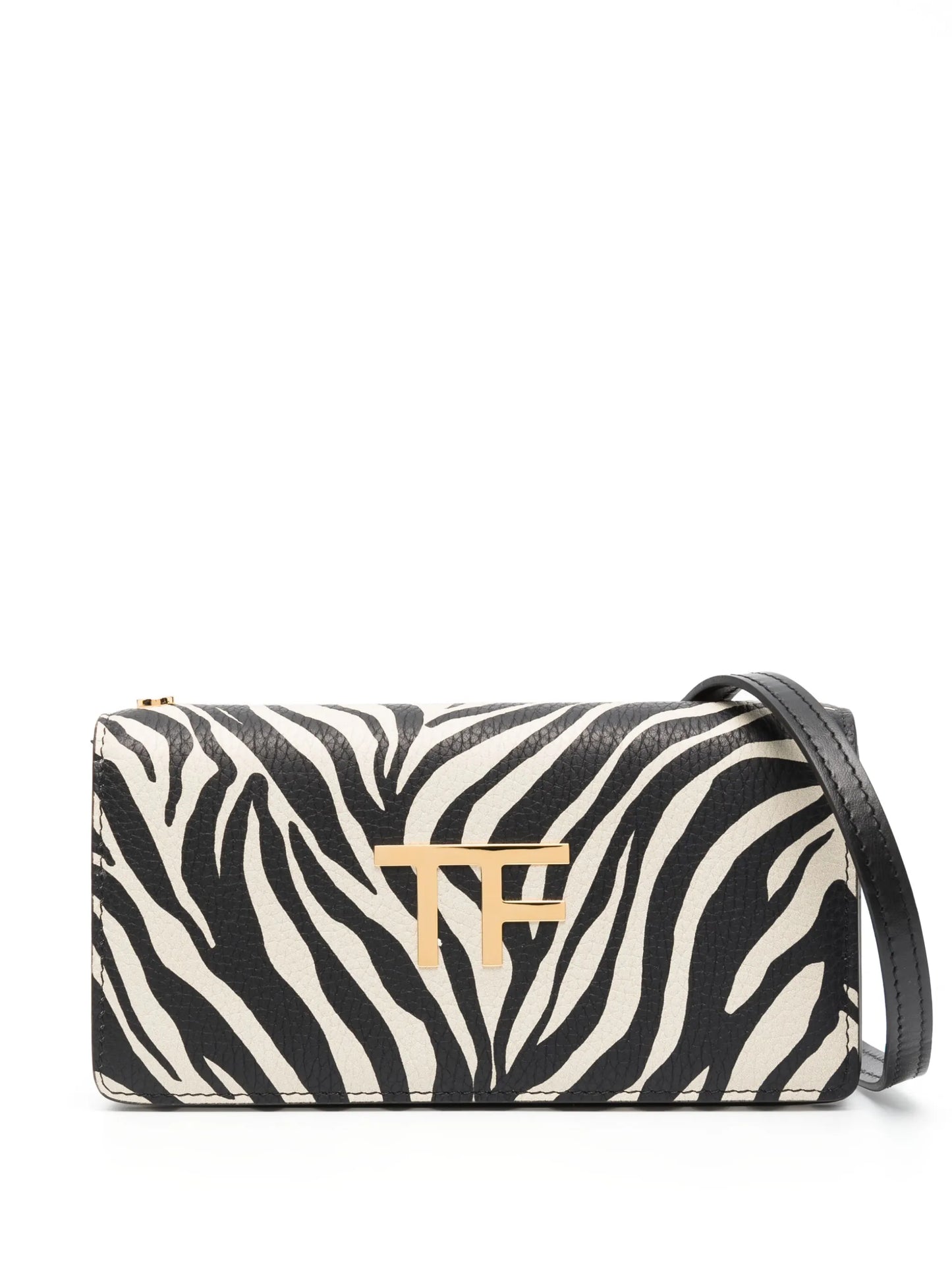 animal-print logo-plaque shoulder bag