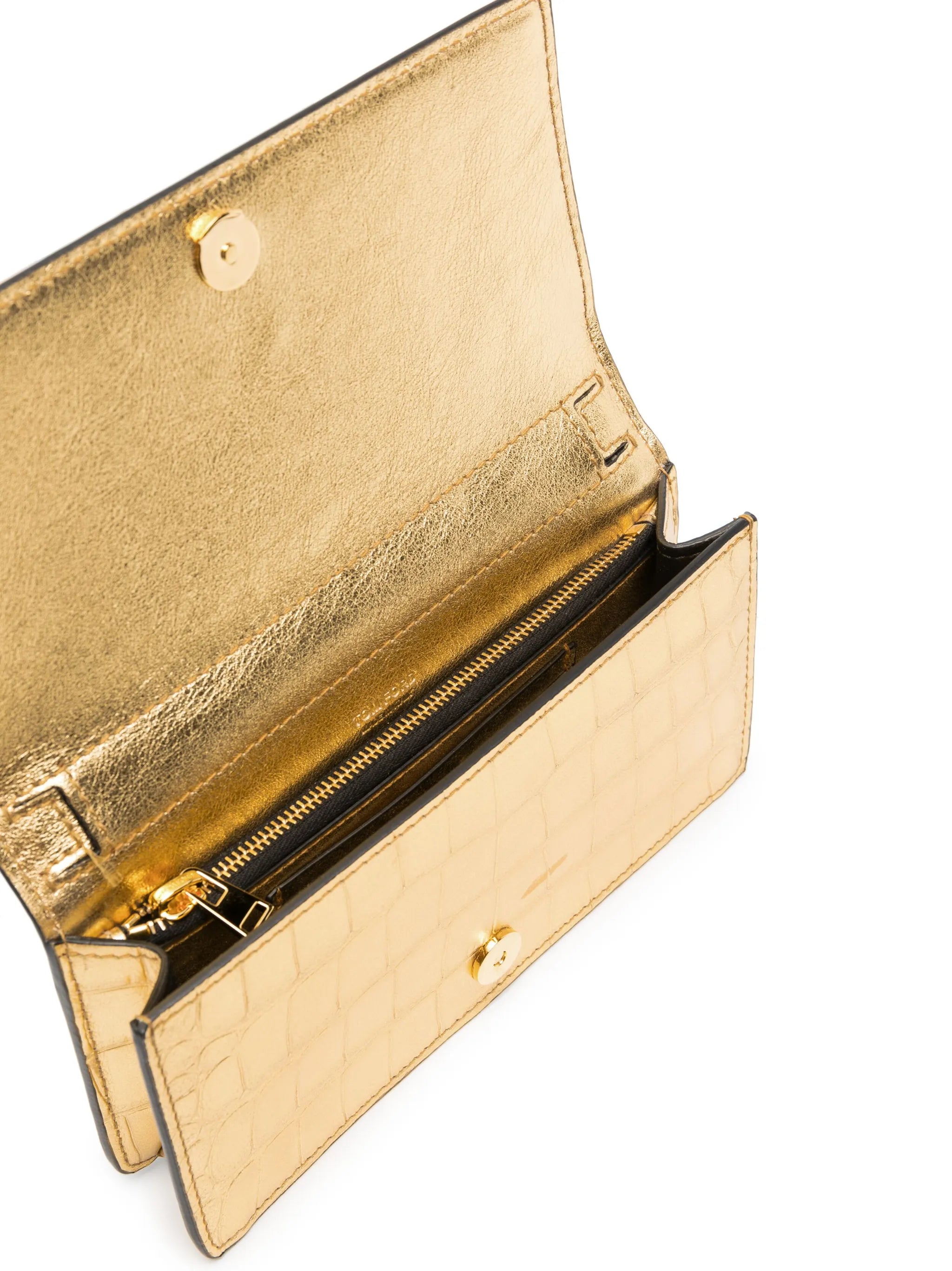 textured debossed-logo crossbody bag
