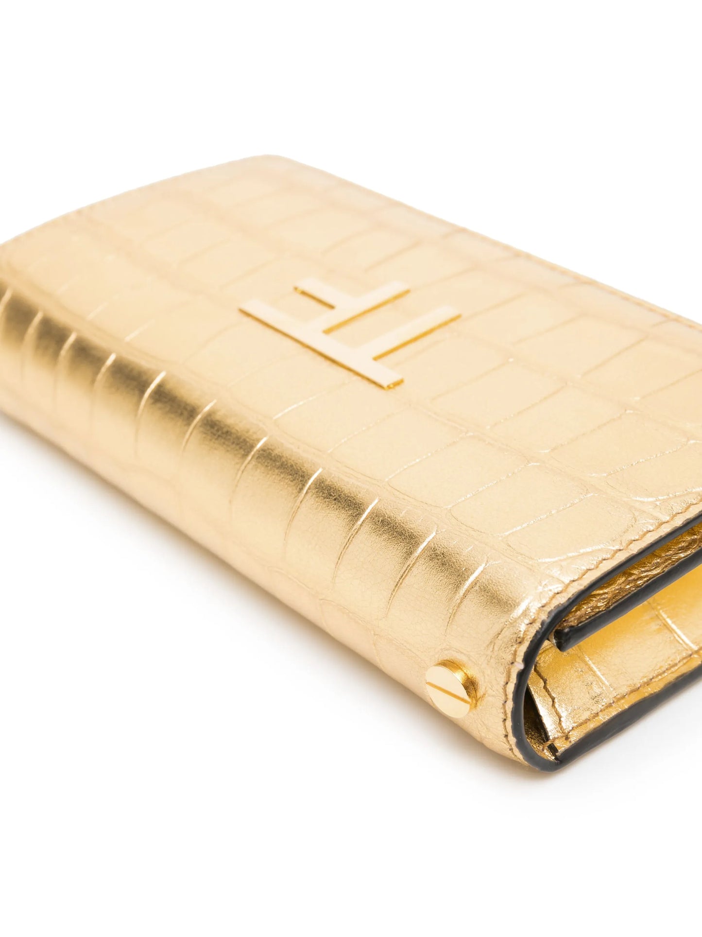 textured debossed-logo crossbody bag