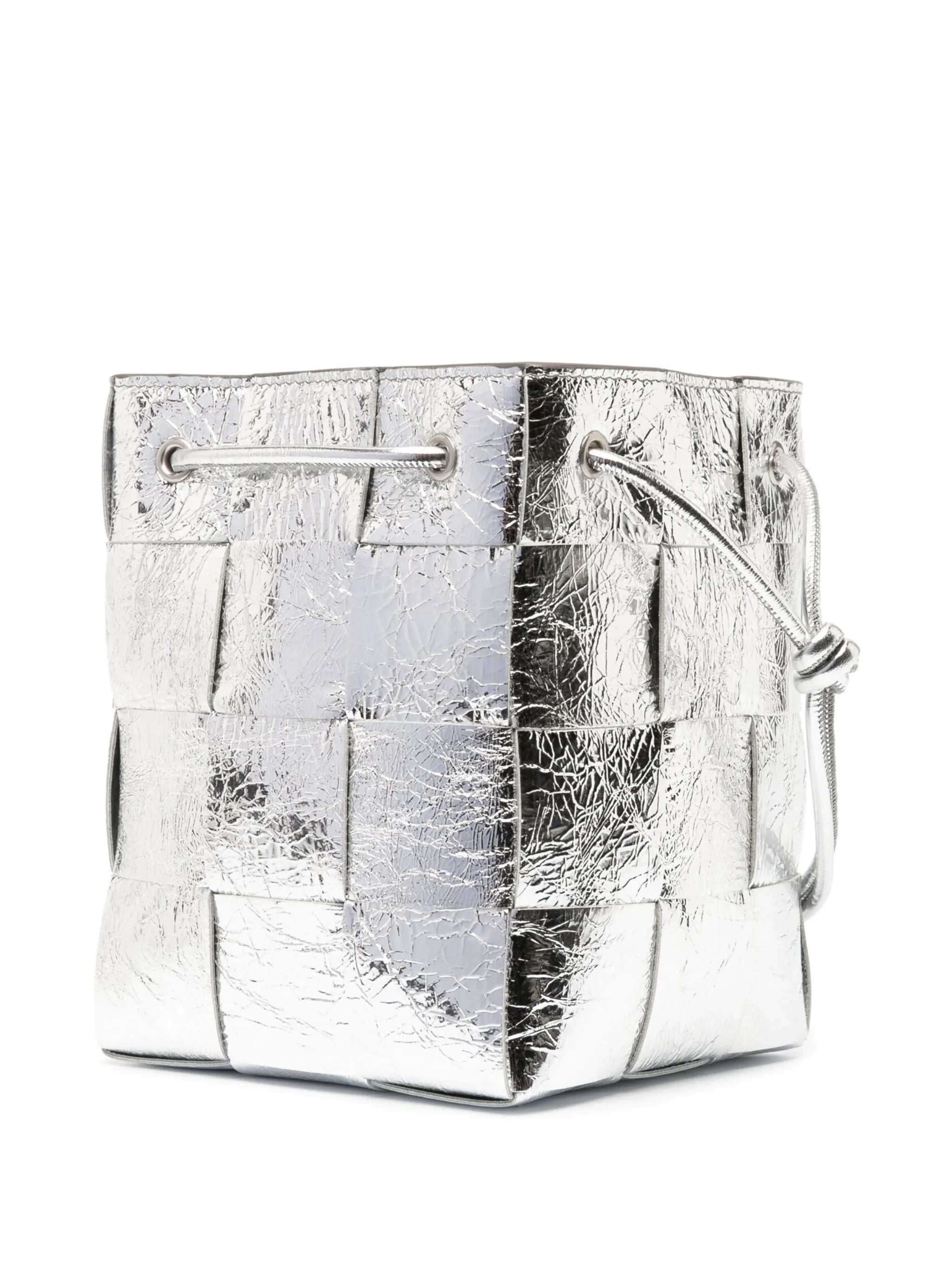 small Cassette leather bucket bag