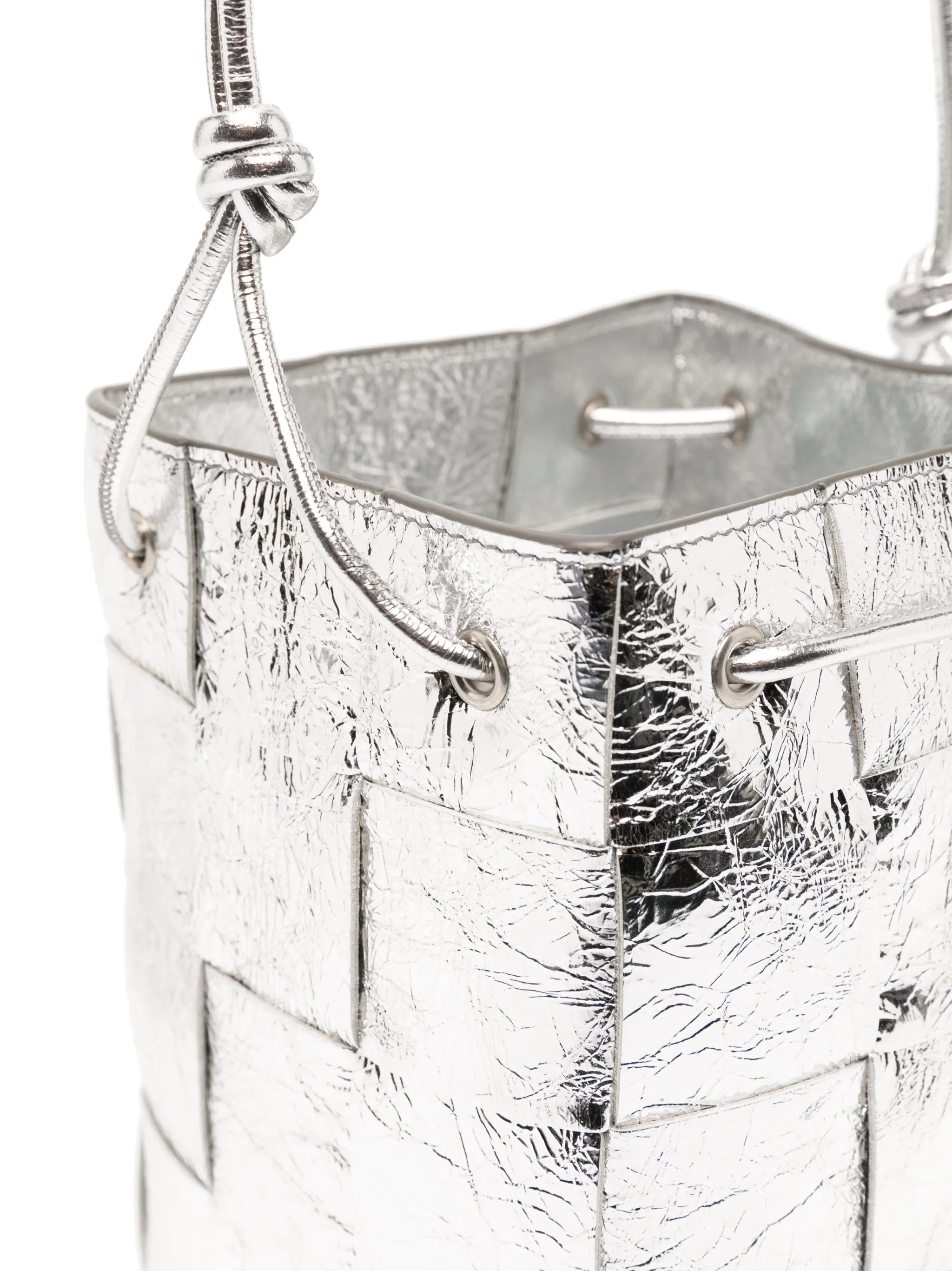 small Cassette leather bucket bag